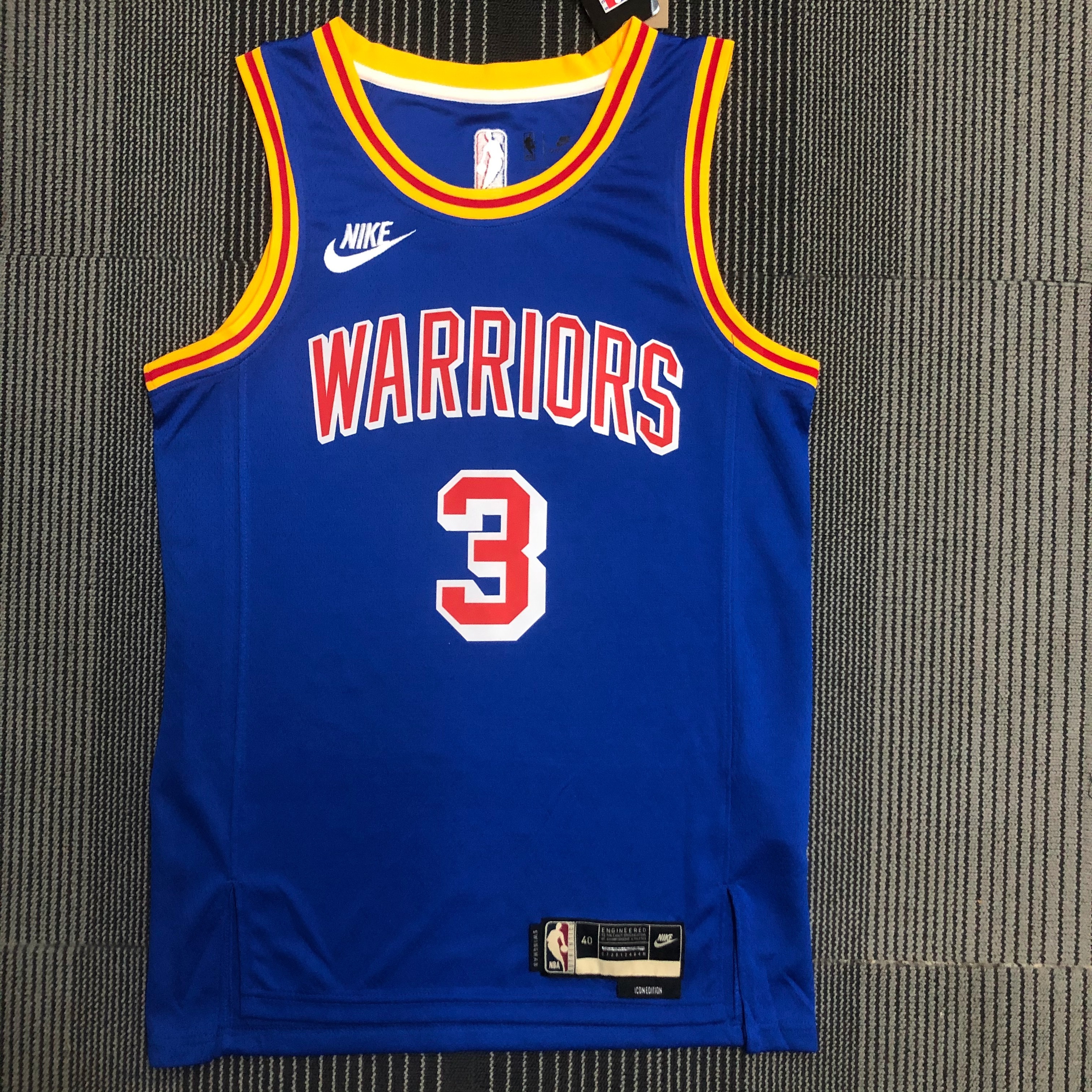 75th anniversary Warriors throwback jersey No. 3 Poole