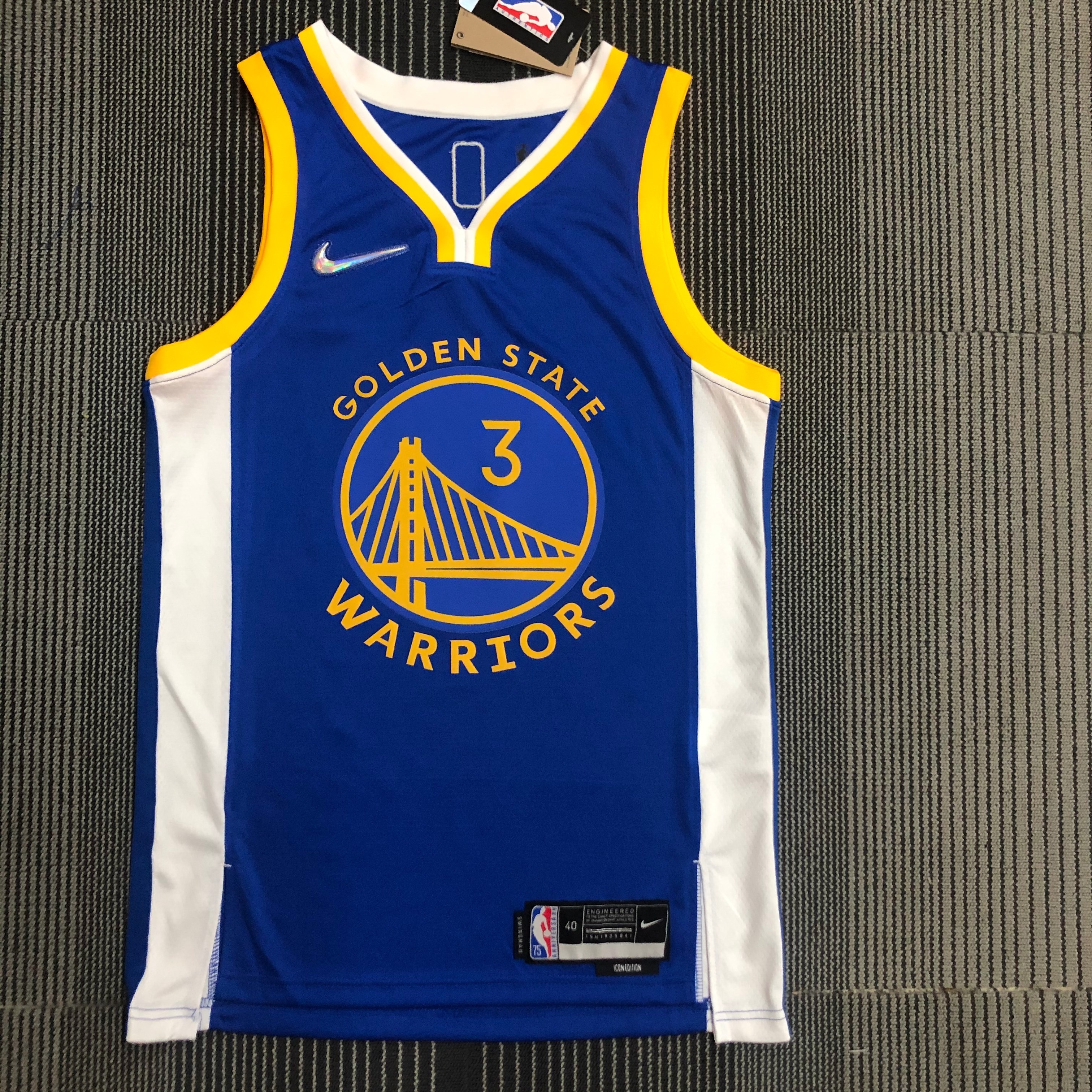 75th Anniversary Warriors V-neck blue No. 3 Poole