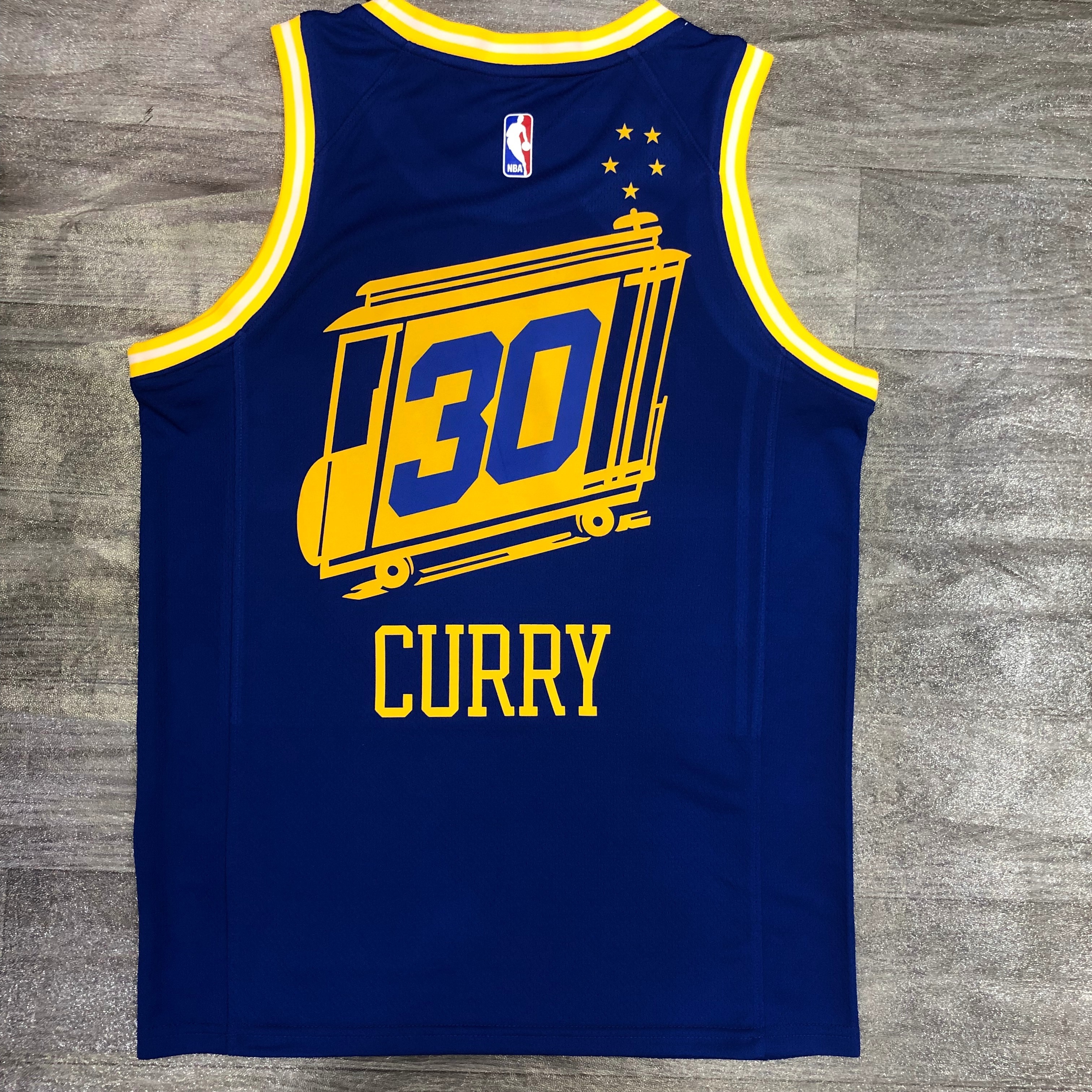 Season 21 Warriors Tram Blue 30 Curry