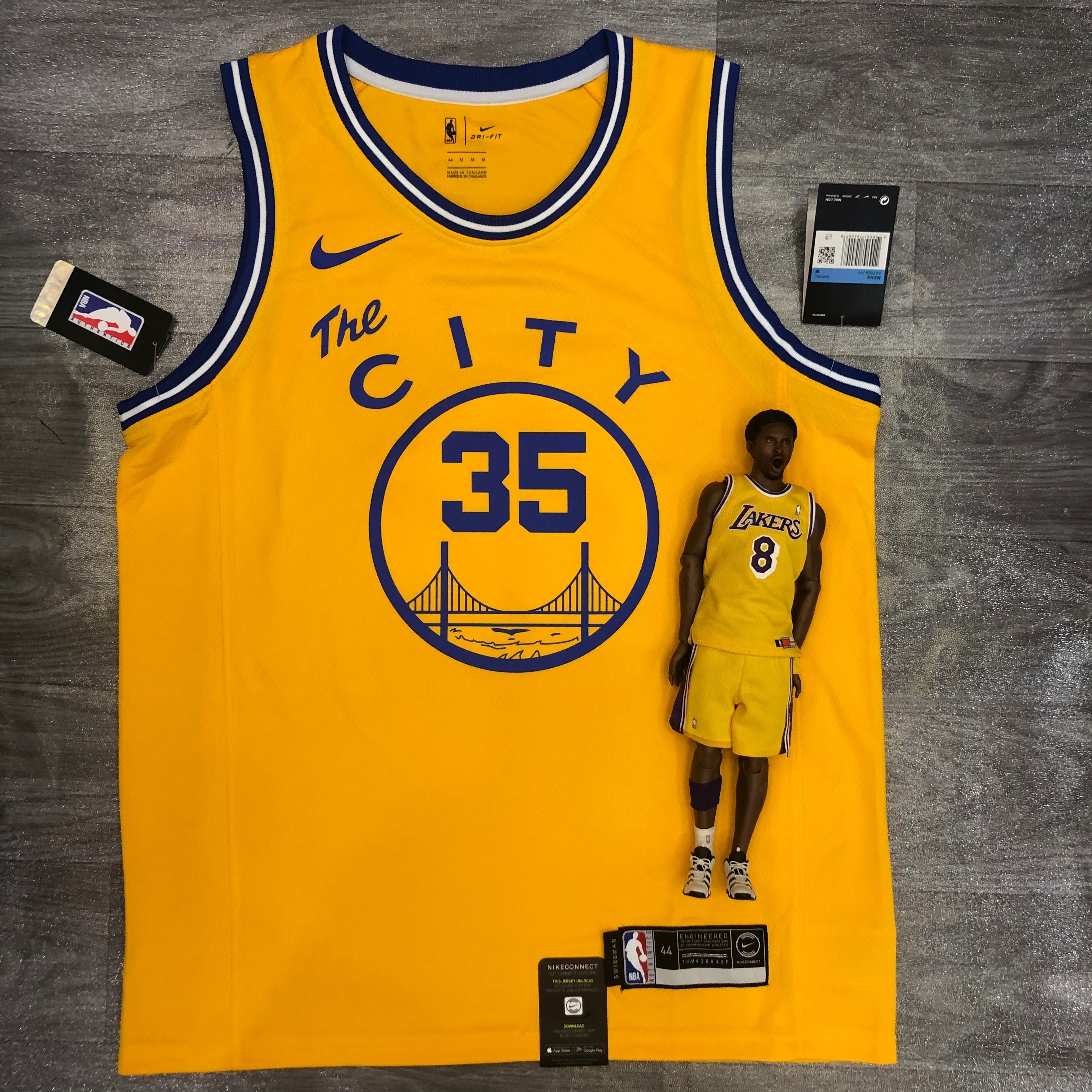 Warriors streetcar version yellow 35 Durant