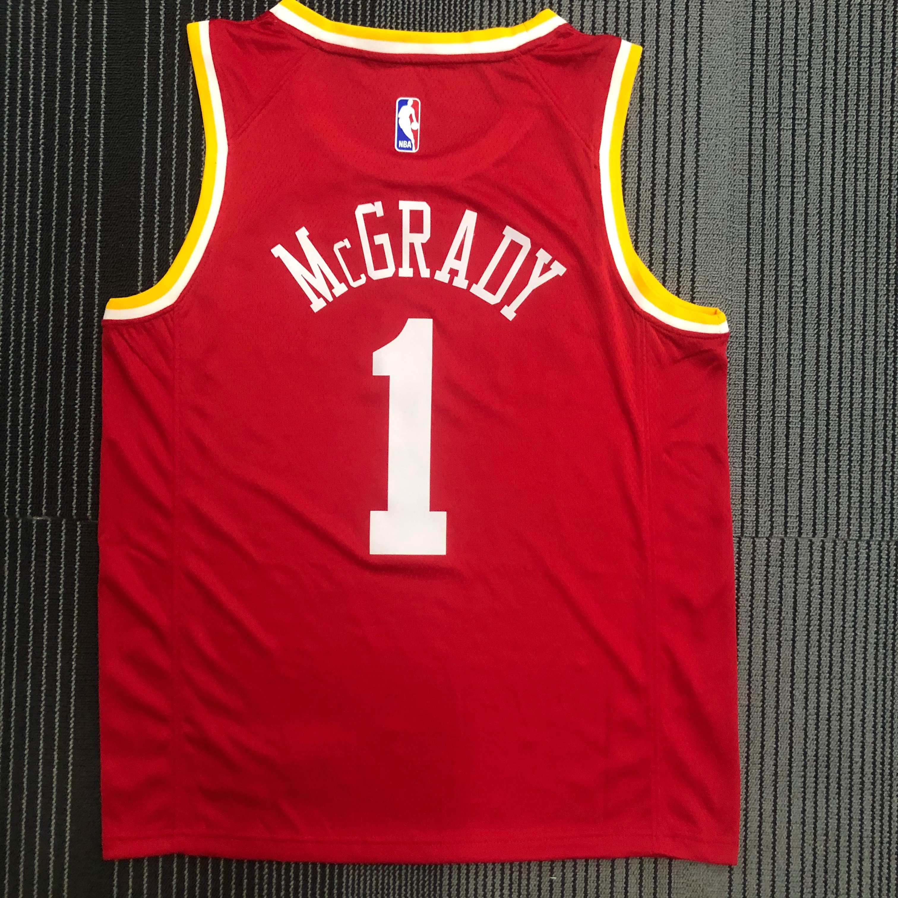Rockets retro red number one Tracy McGrady