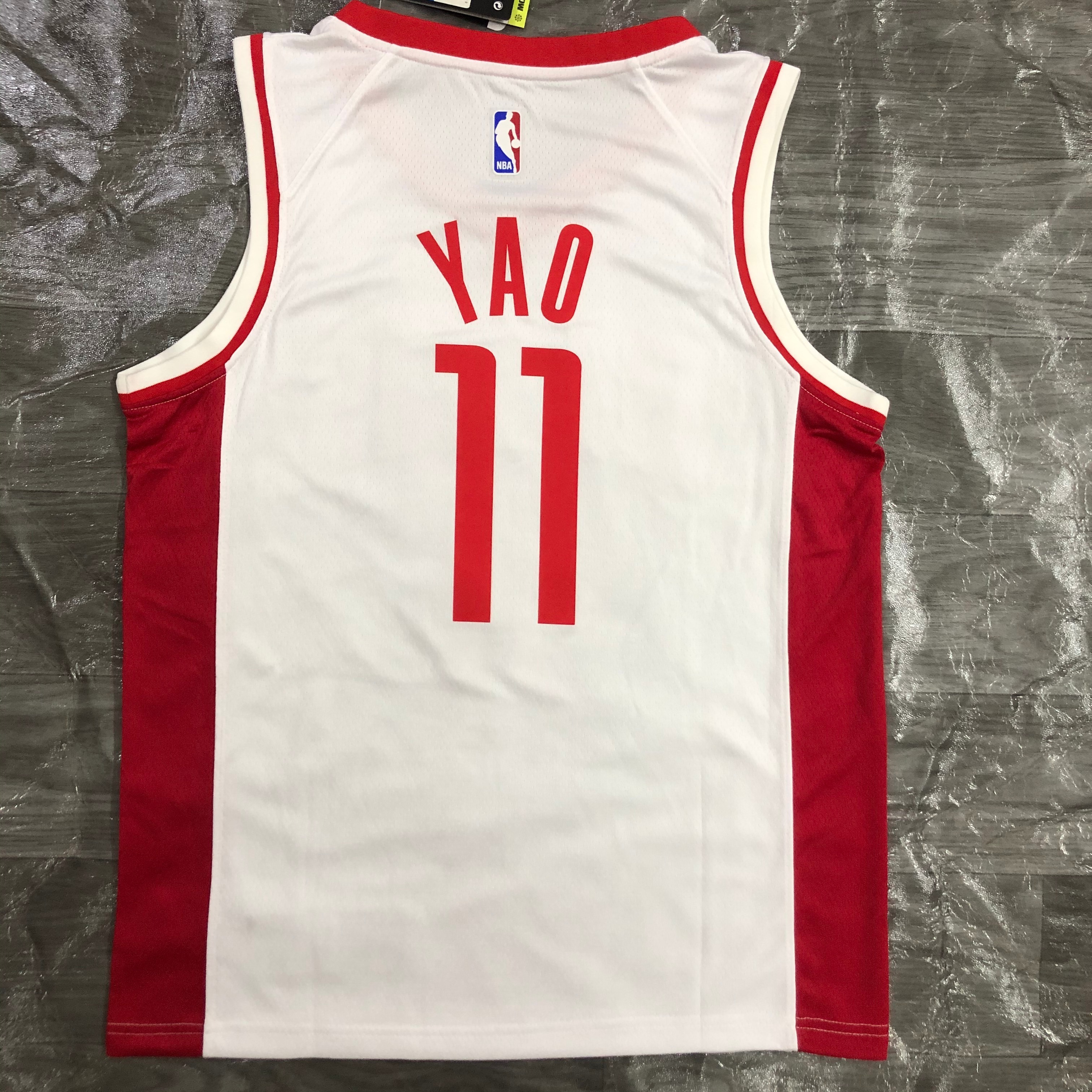 21 season Rockets white number 11 Yao
