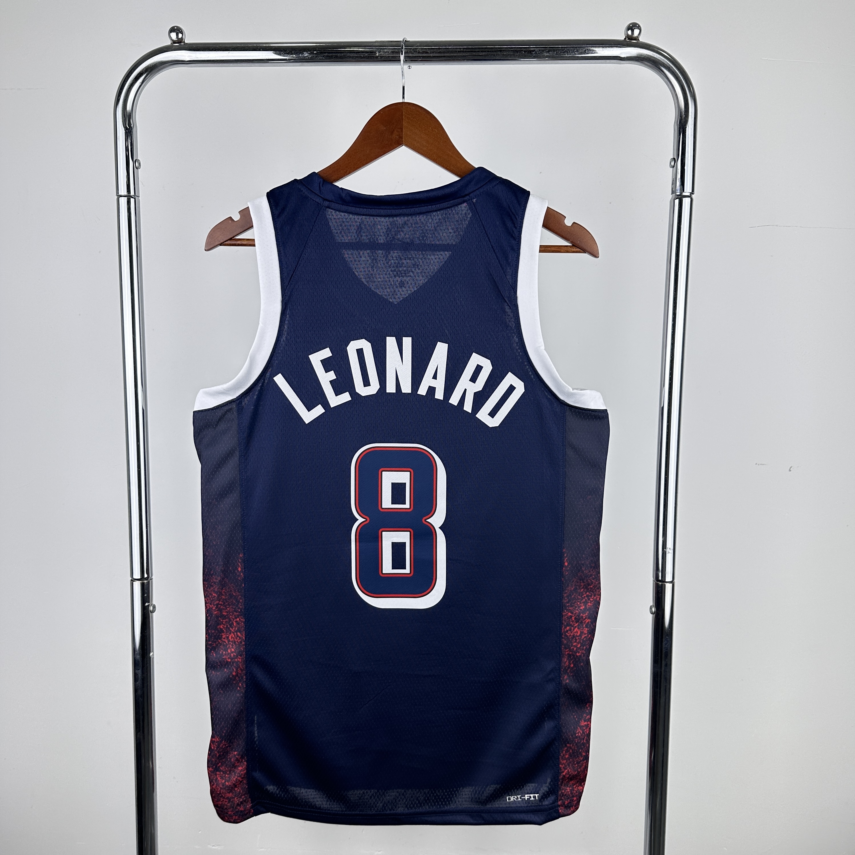 Team USA Navy blue # 8 Leonard at the '24 Olympics