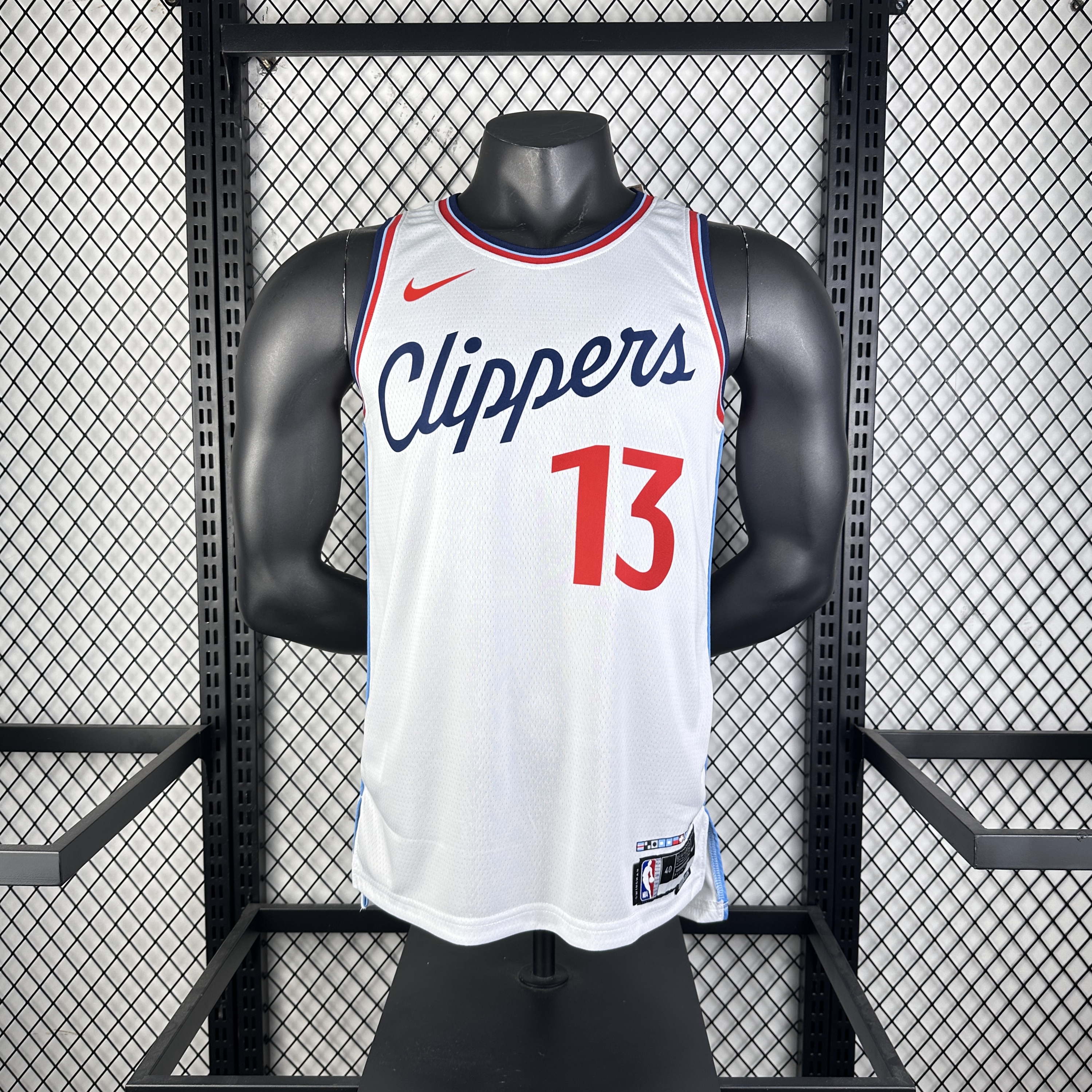 Season 25 Clippers home white No. 13 George