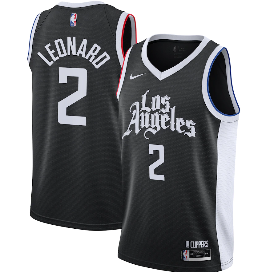 Season 21 Clippers City Edition Latin Black # 2 Leonard