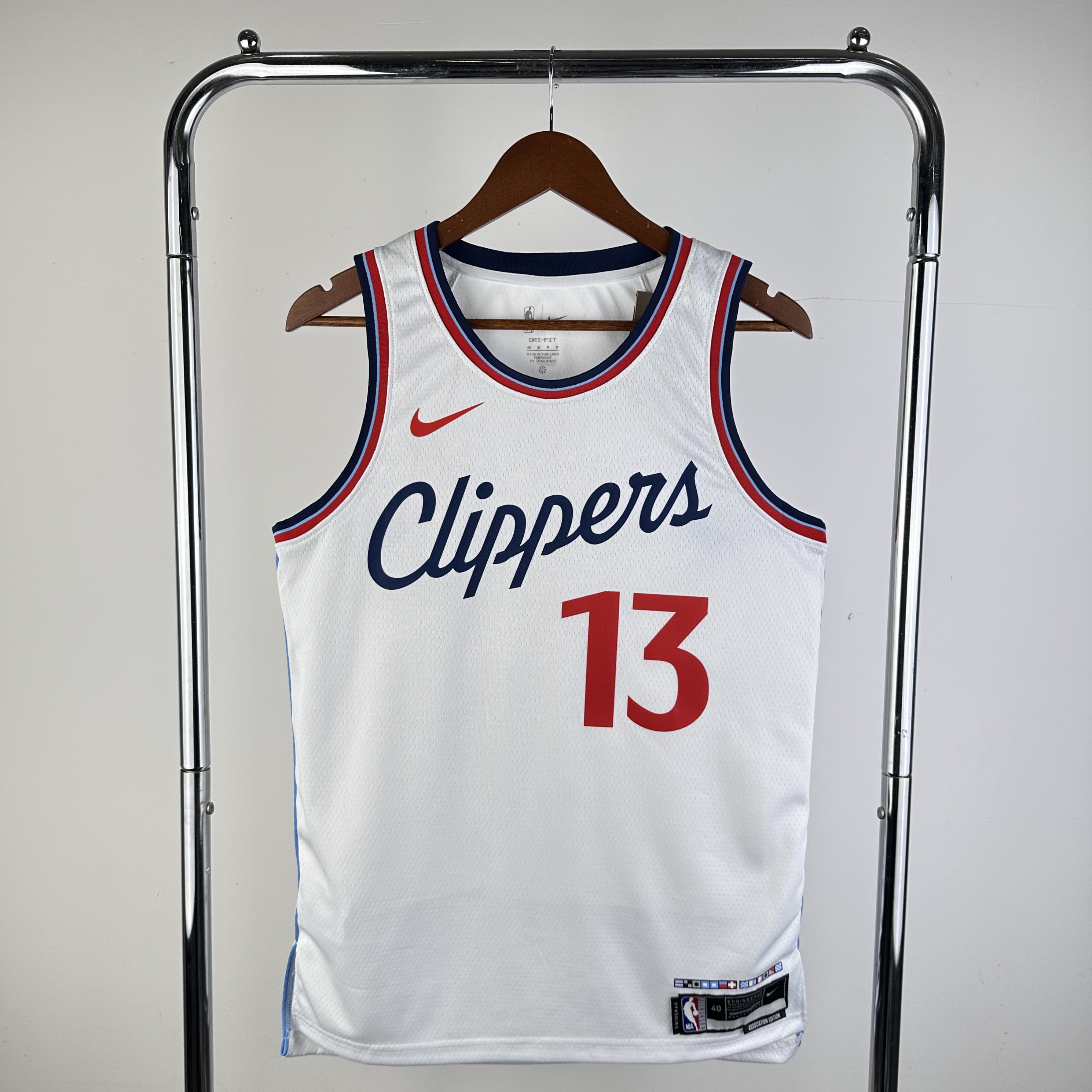 Season 25 Clippers home white No. 13 George