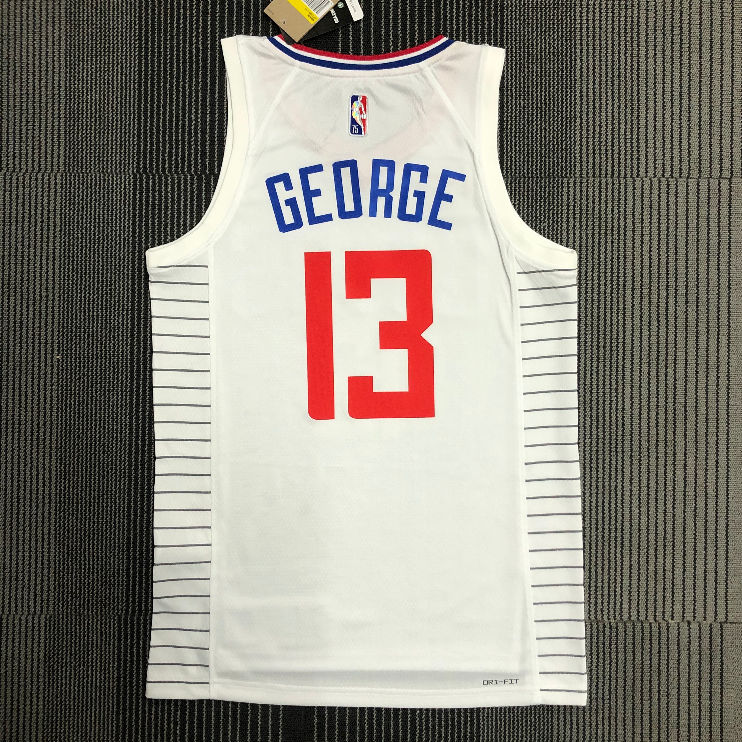 75th anniversary Clippers white No. 13 George