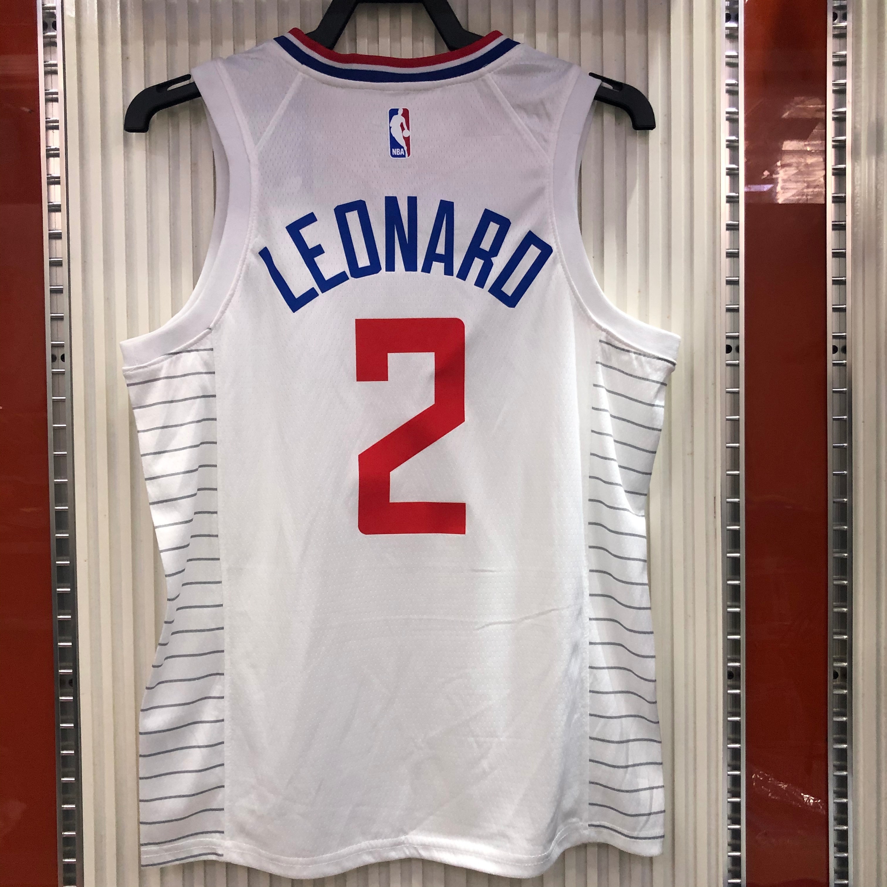 The 20 Clippers limited white No. 2 Leonard