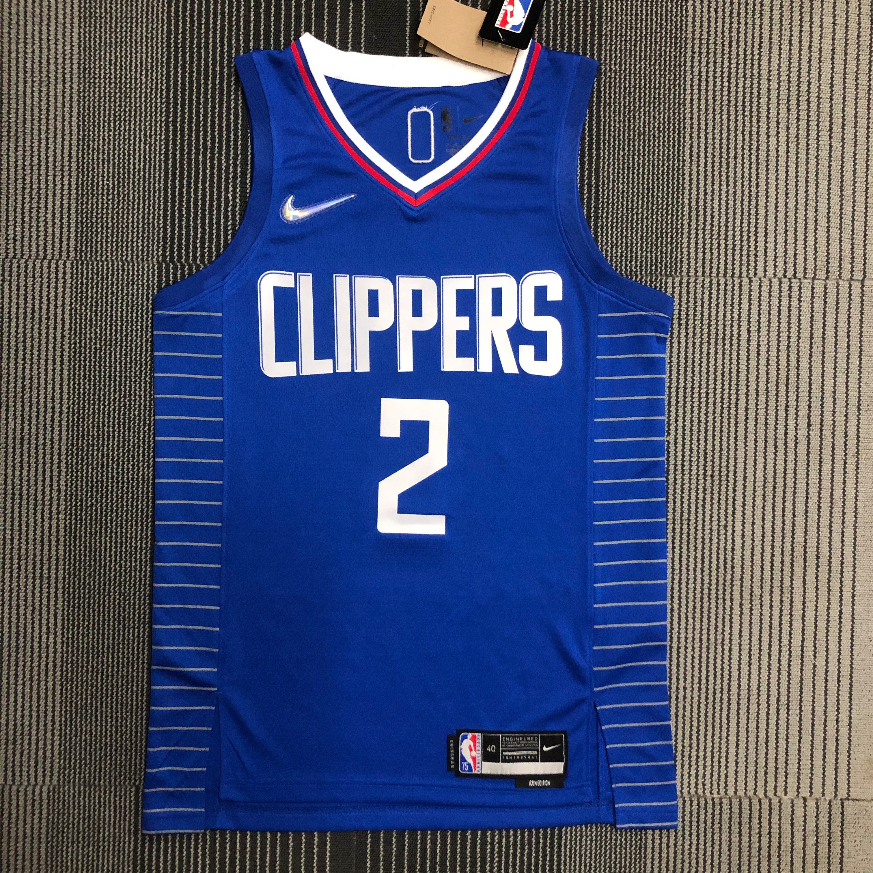 75th anniversary Clippers blue # 2 Leonard