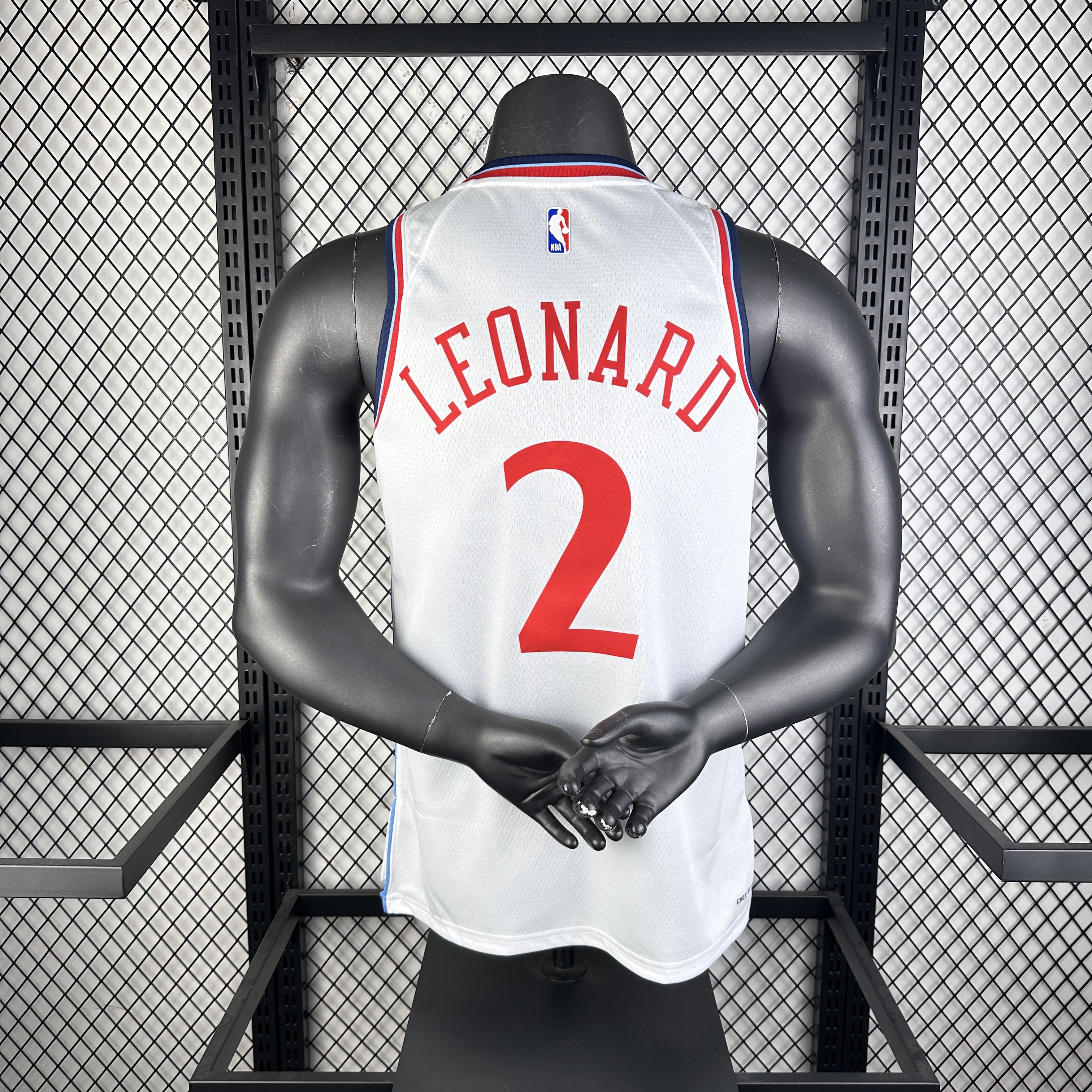 25 season Clippers home white No. 2 Leonard
