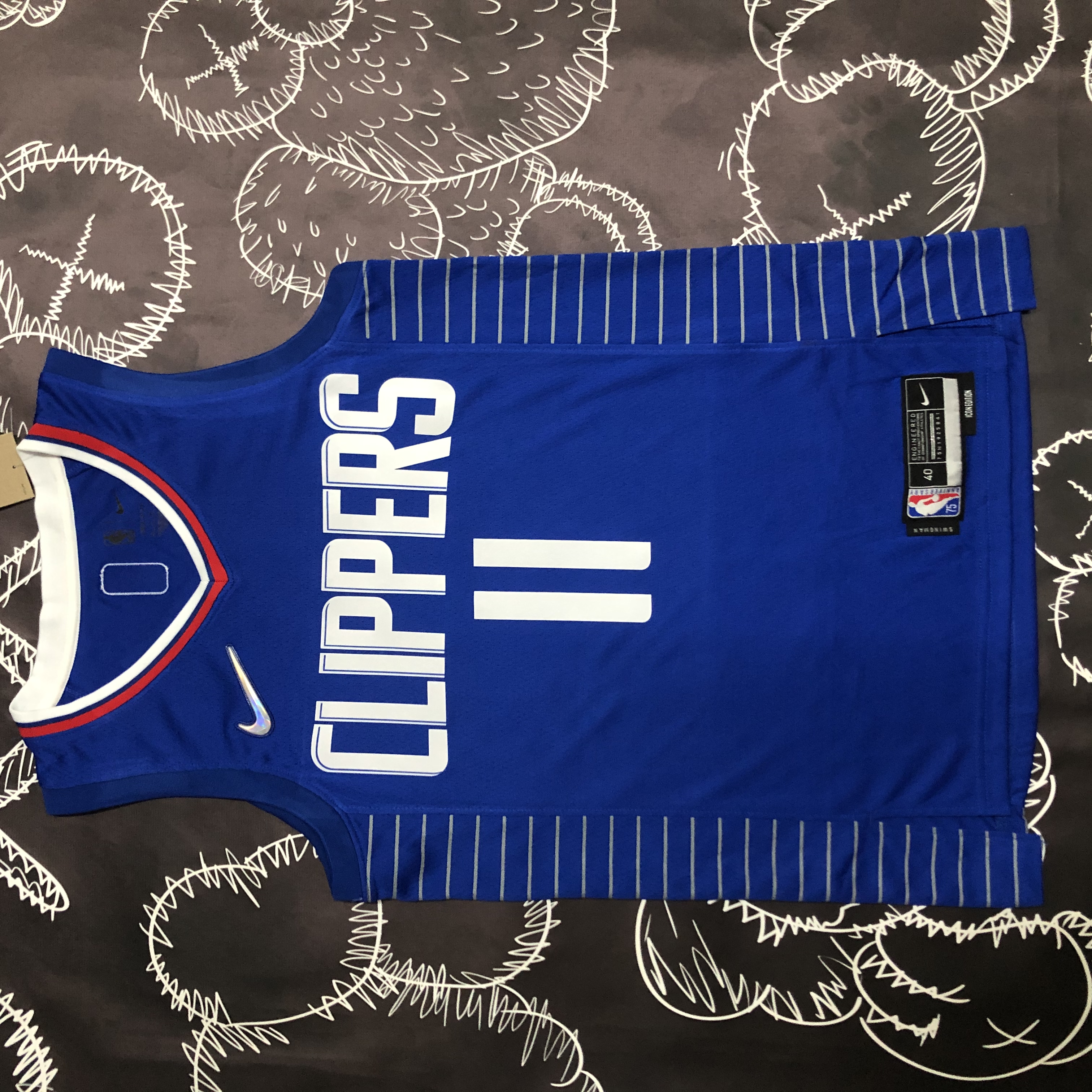 75th anniversary Clippers blue # 11 Wall