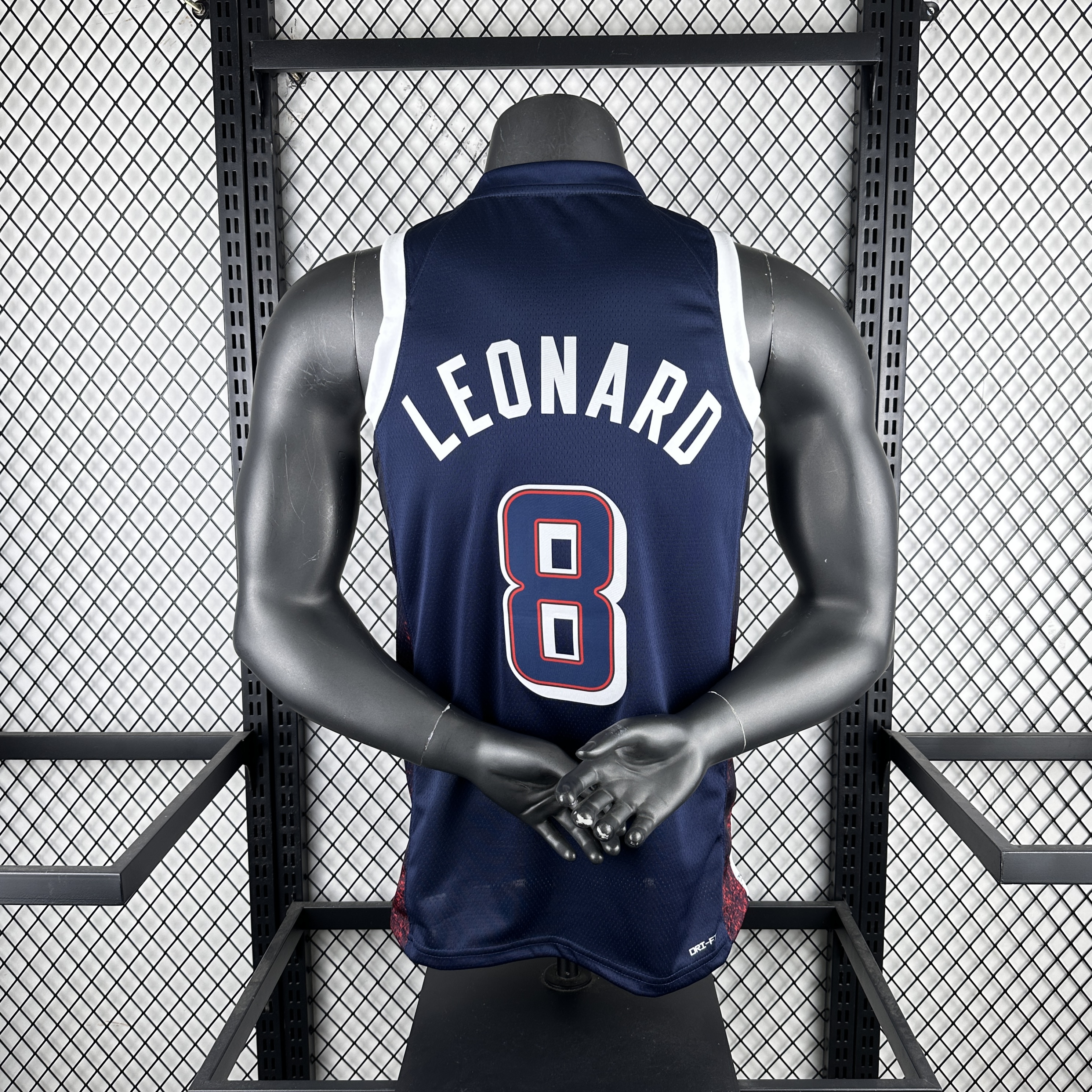 Team USA Navy blue # 8 Leonard at the '24 Olympics