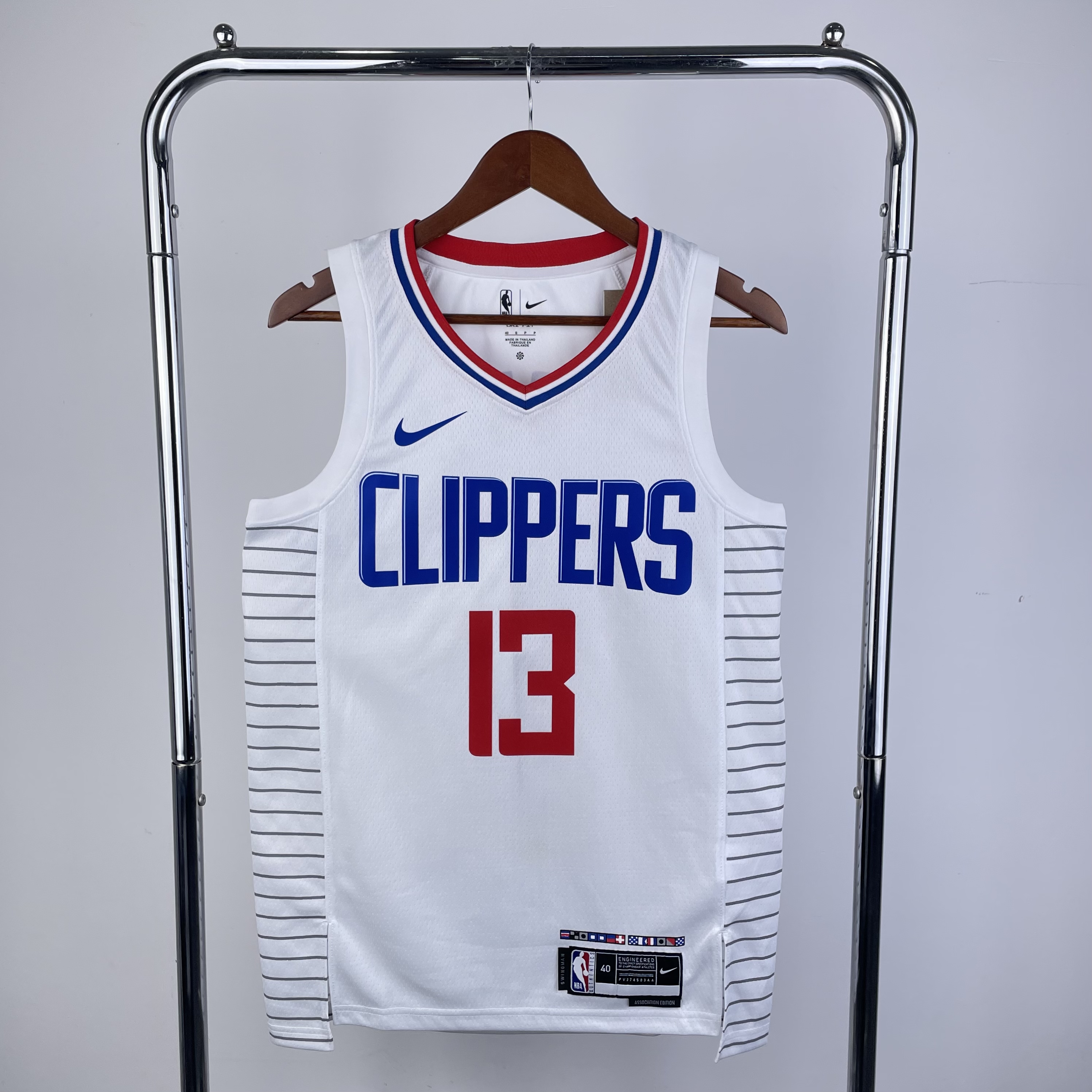 Season 23 Clippers home white number 13 George