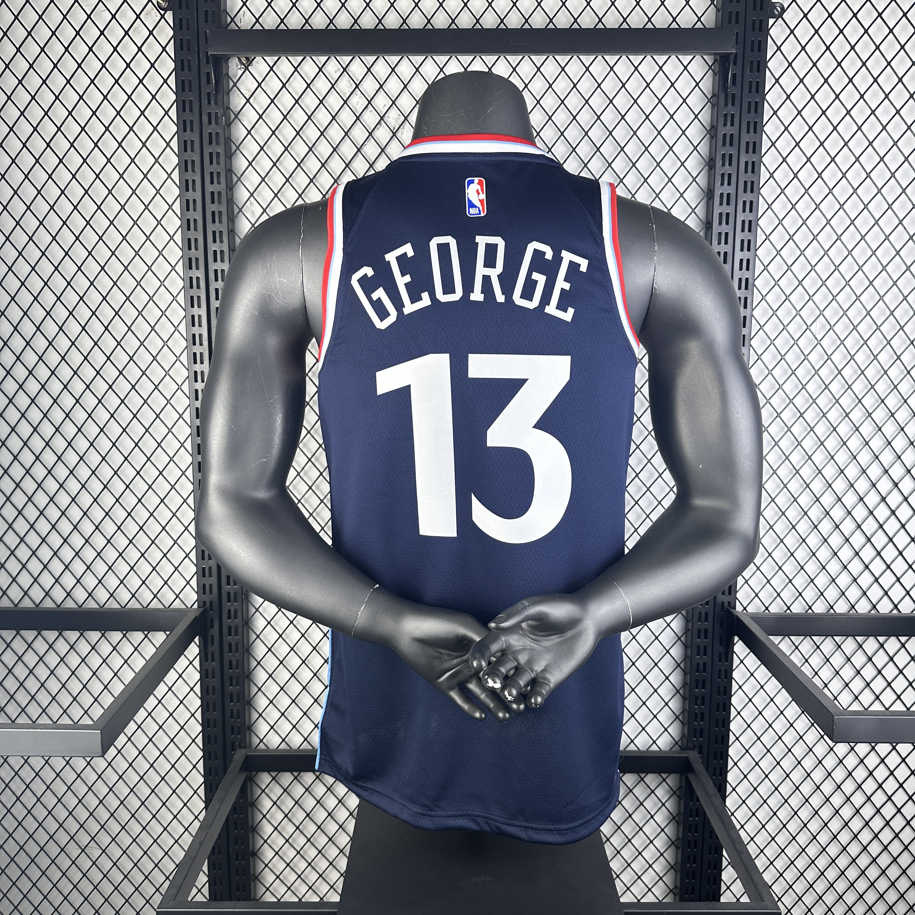 Season 25 Clippers away dark blue 13 George