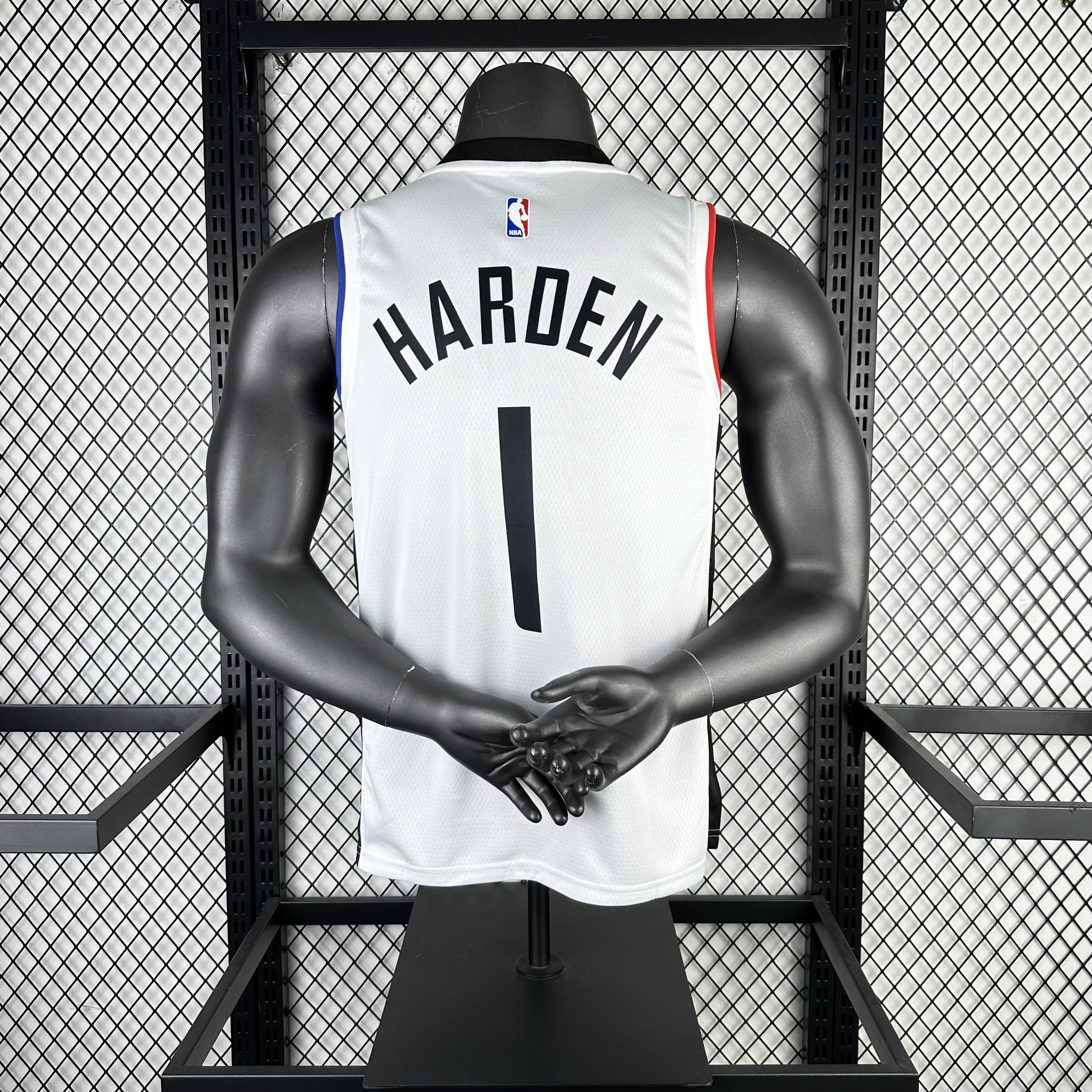 21 Clippers Latin white # 1 Harden