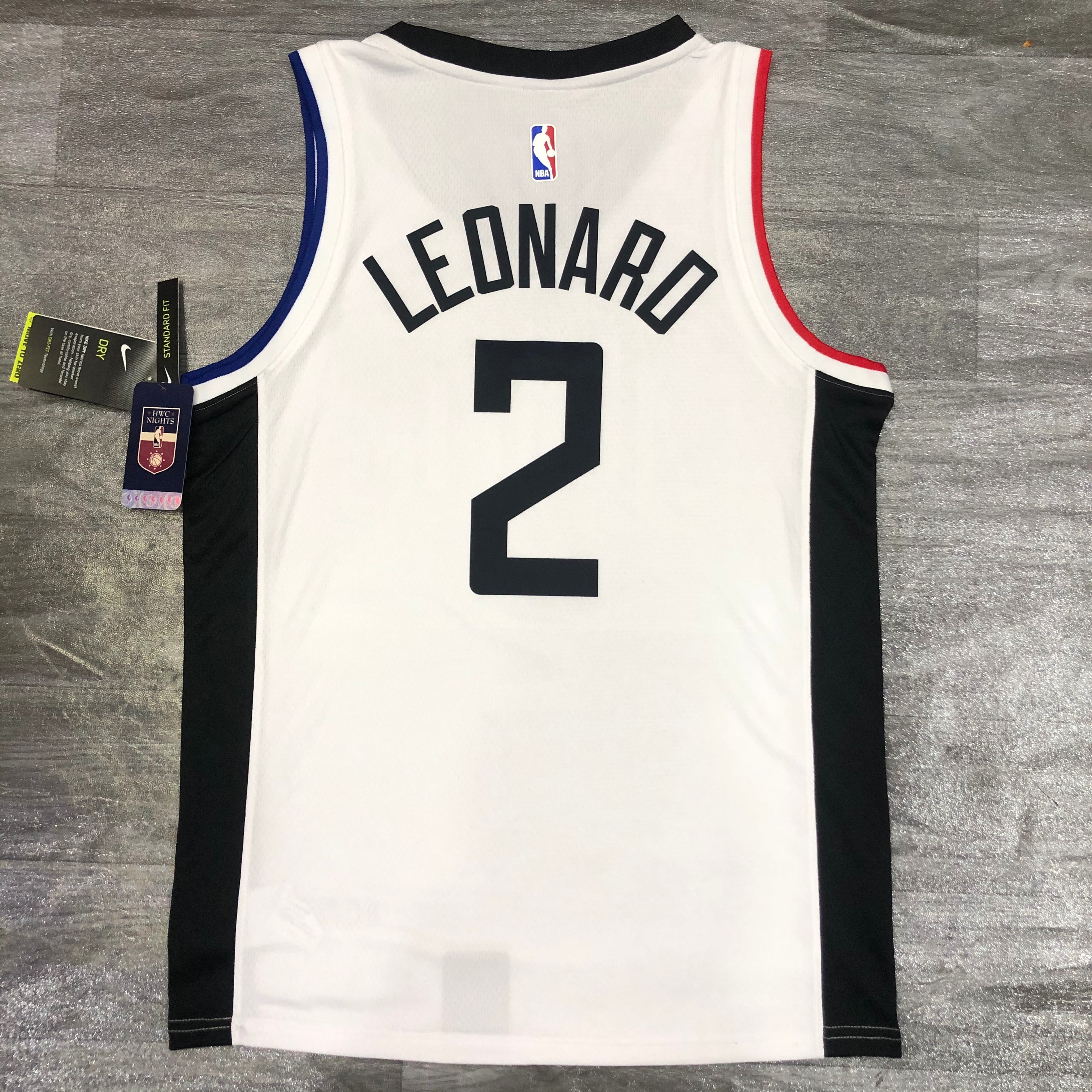 Season 20 Clippers Latin City version white number 2 Leonard