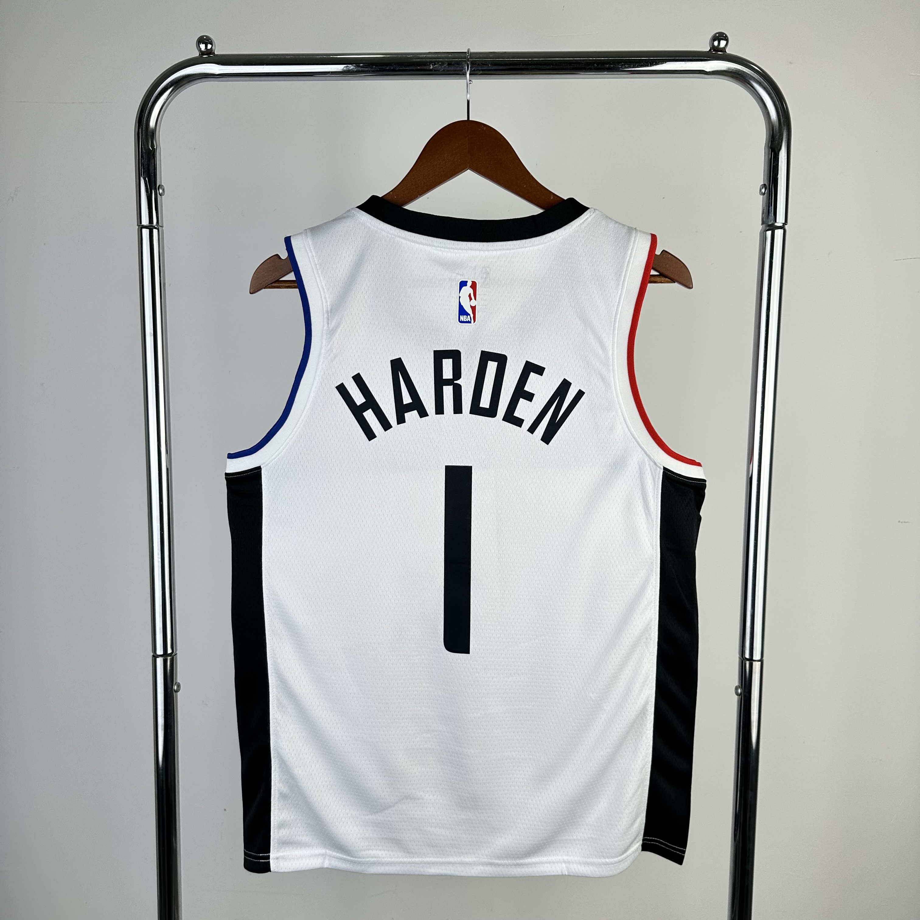 21 Clippers Latin white # 1 Harden