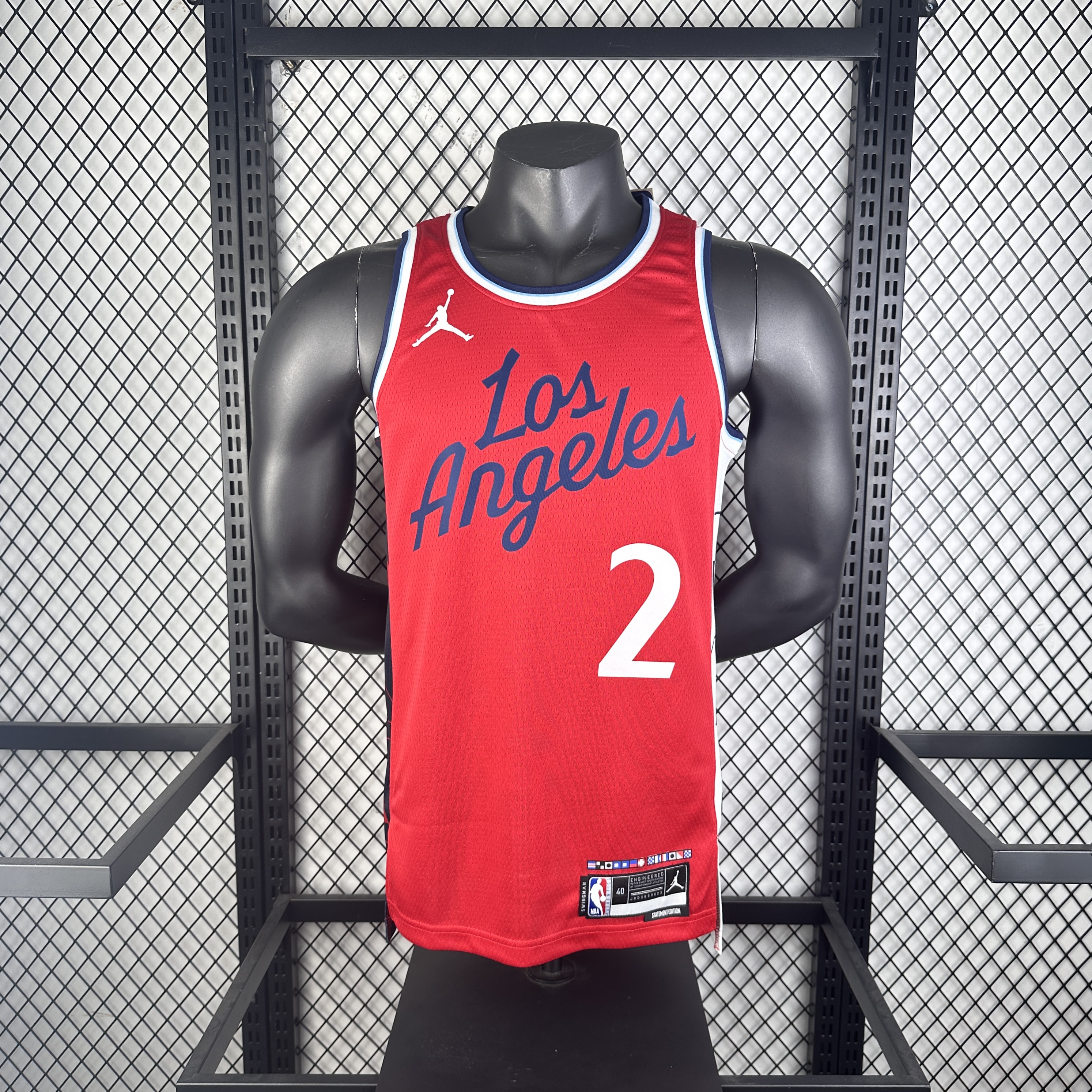 25 season Clippers Flyers limited red No. 2 Leonard