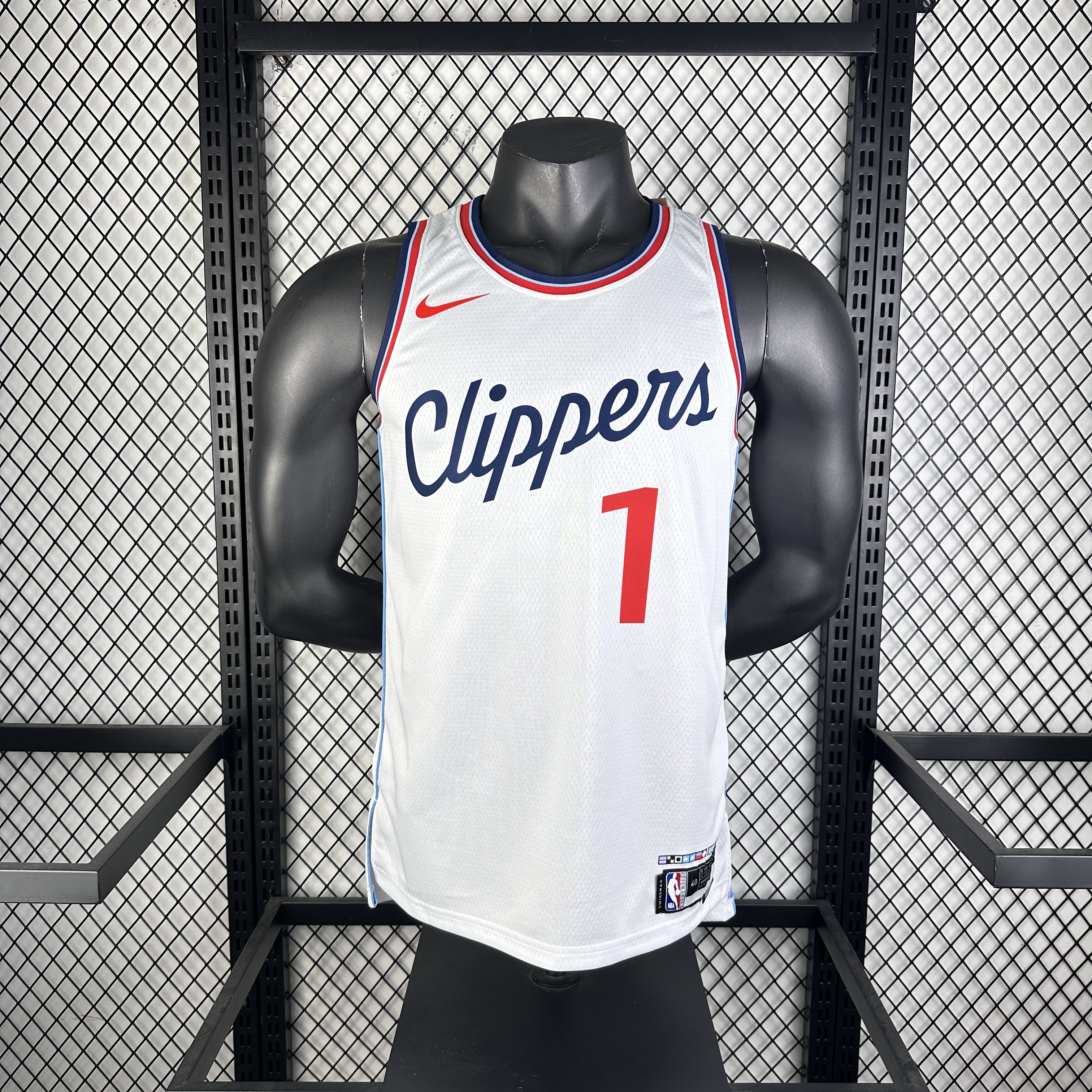 Season 25 Clippers home white # 1 Harden