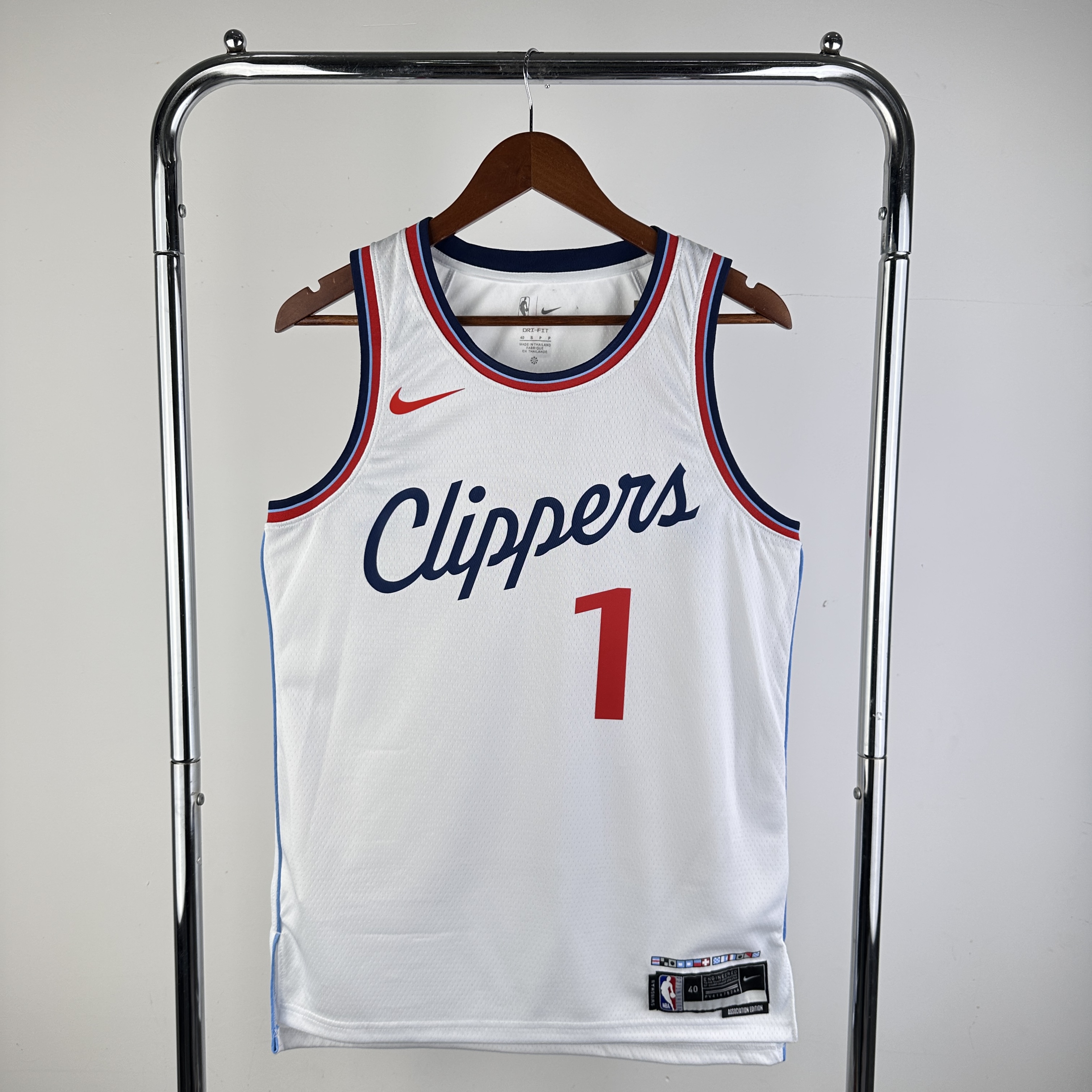 Season 25 Clippers home white # 1 Harden