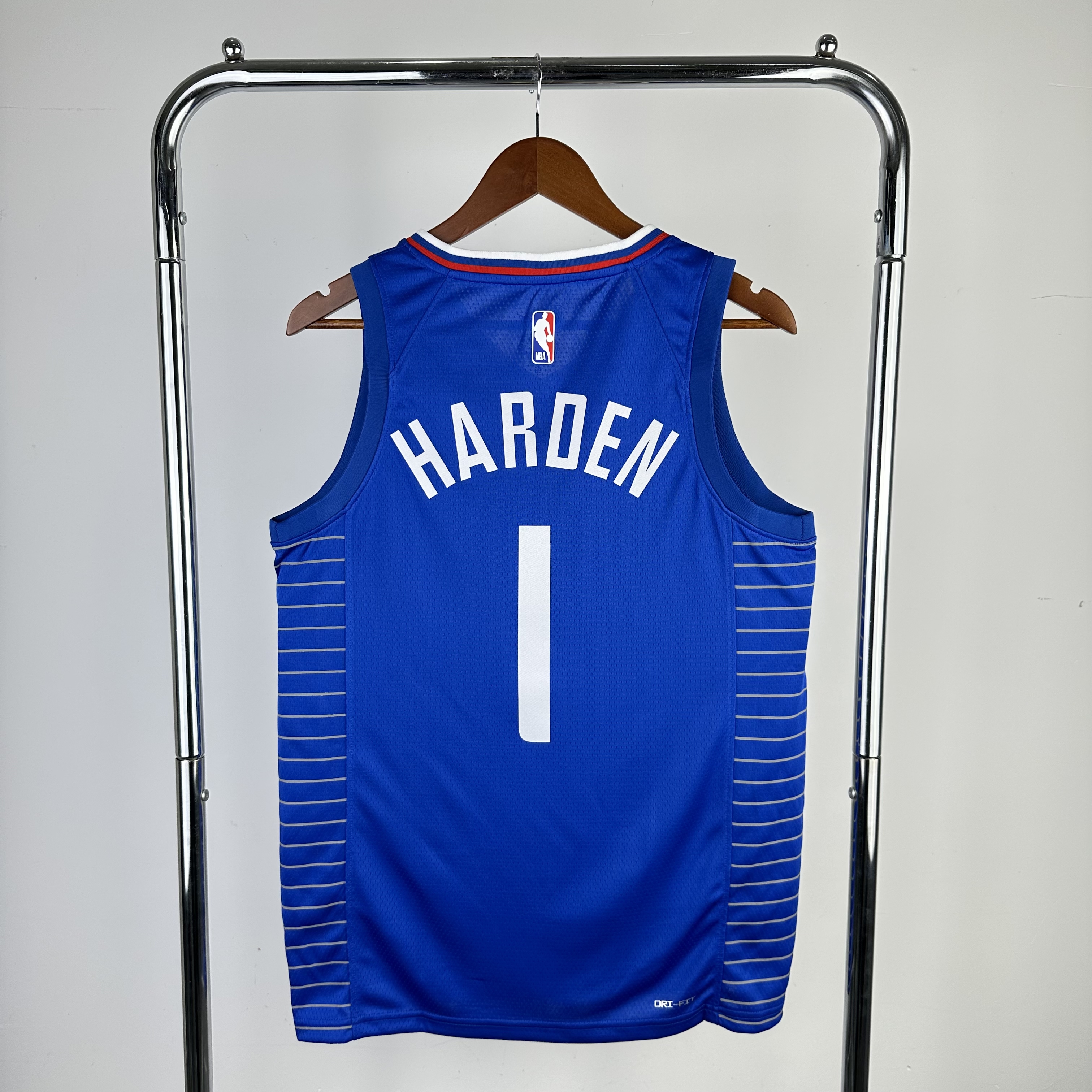 23 season Clippers away blue No.1 Harden