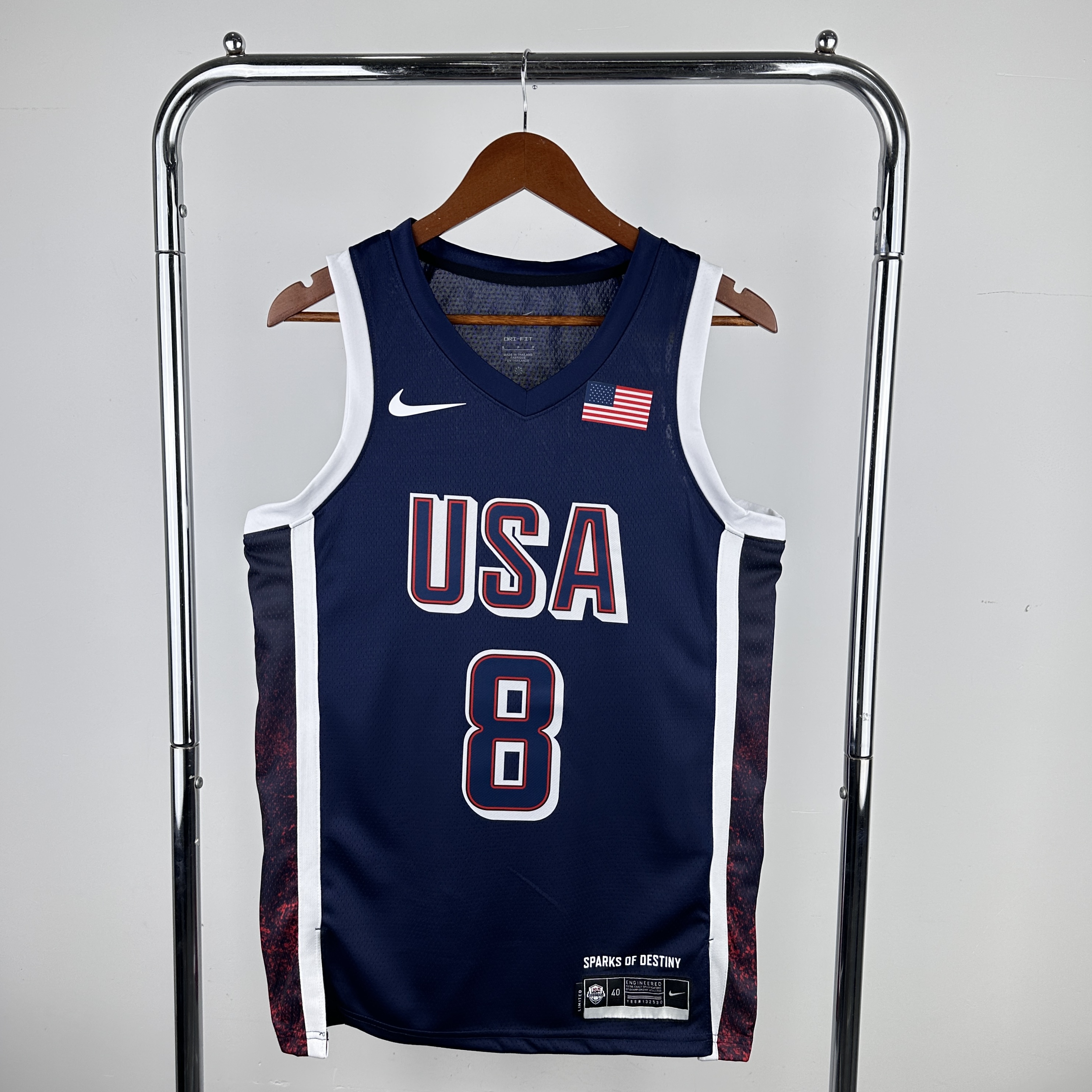 Team USA Navy blue # 8 Leonard at the '24 Olympics