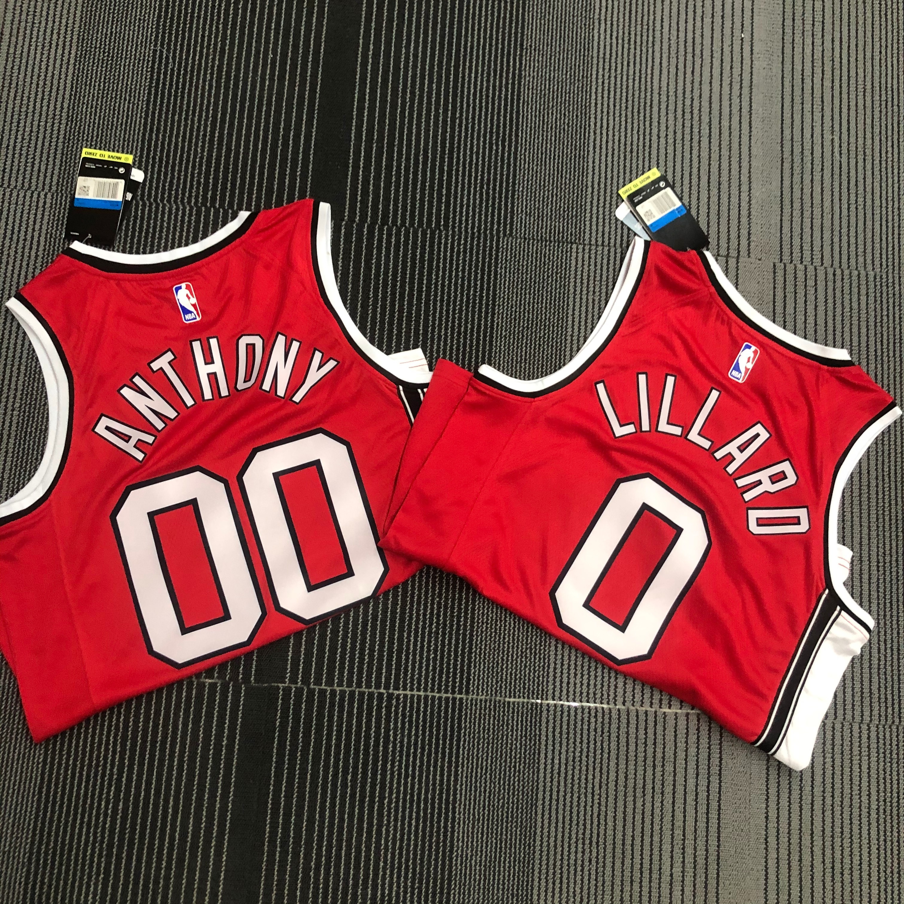 Blazers retro red 0 Lillard