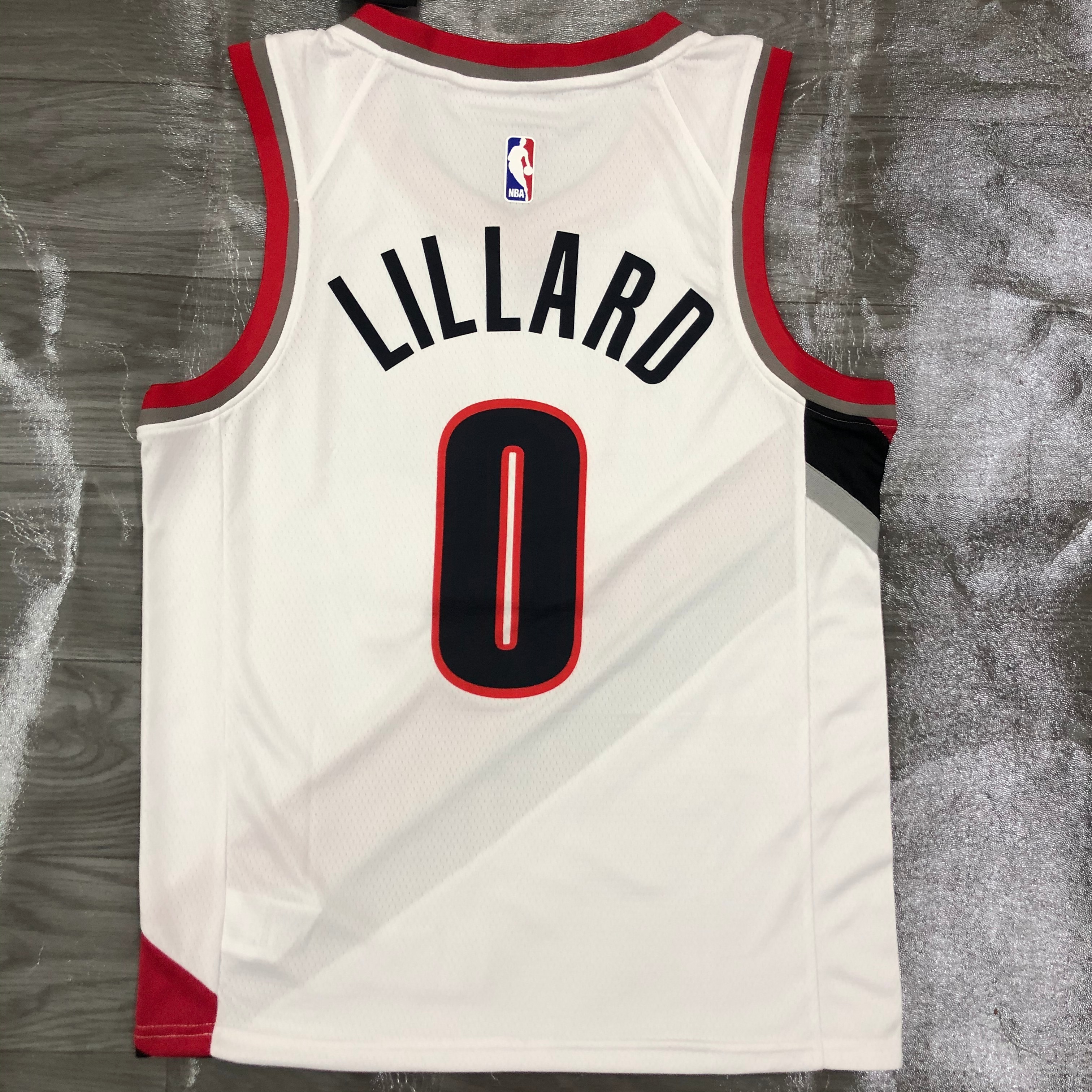 21 season Blazers home white 0 Lillard