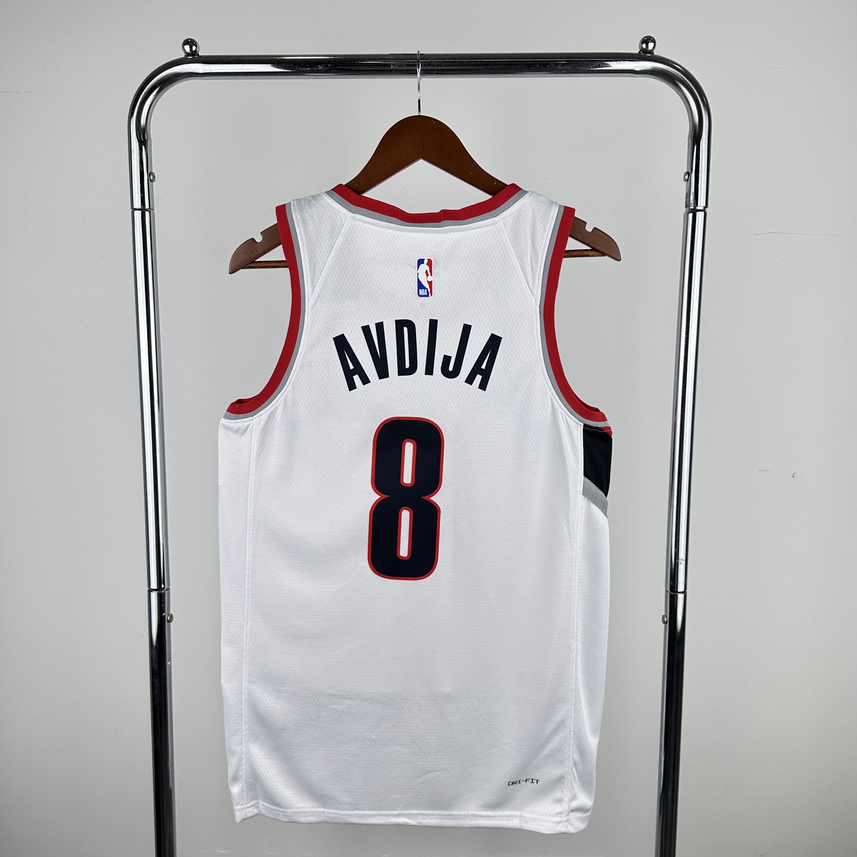 23 season Trail Blazers home white No. 8 Afdia