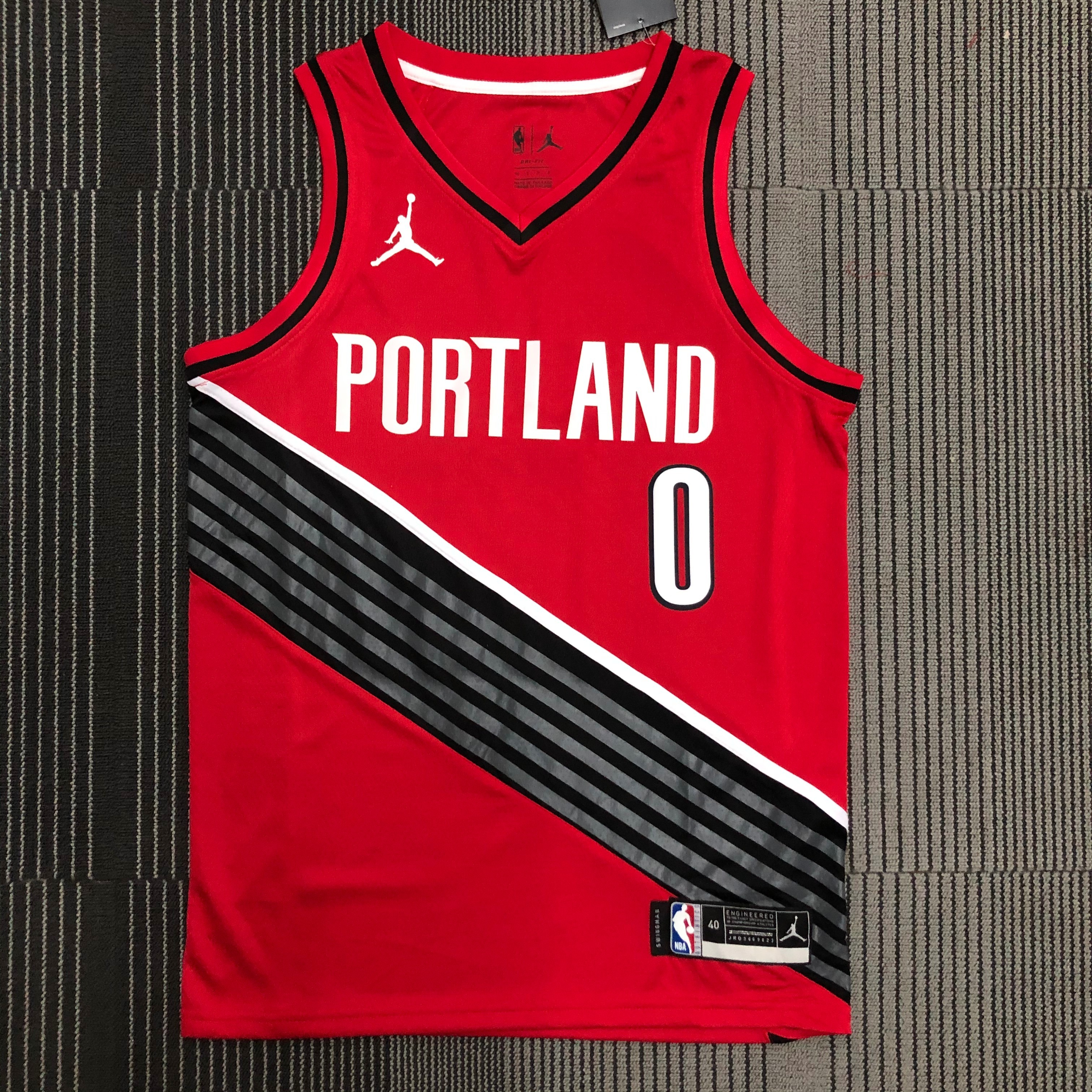 Blazers red 0 Lillard