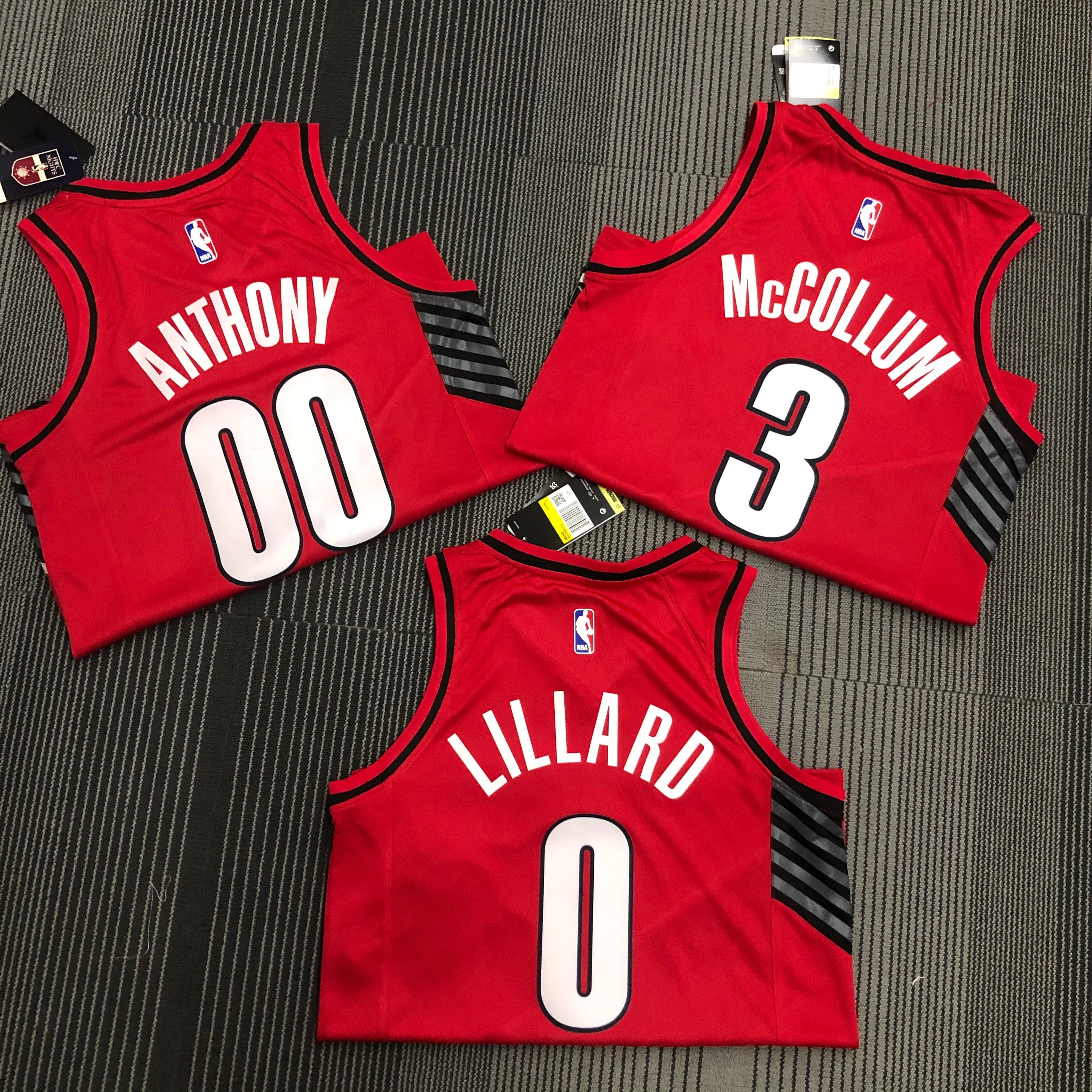 Blazers red 0 Lillard