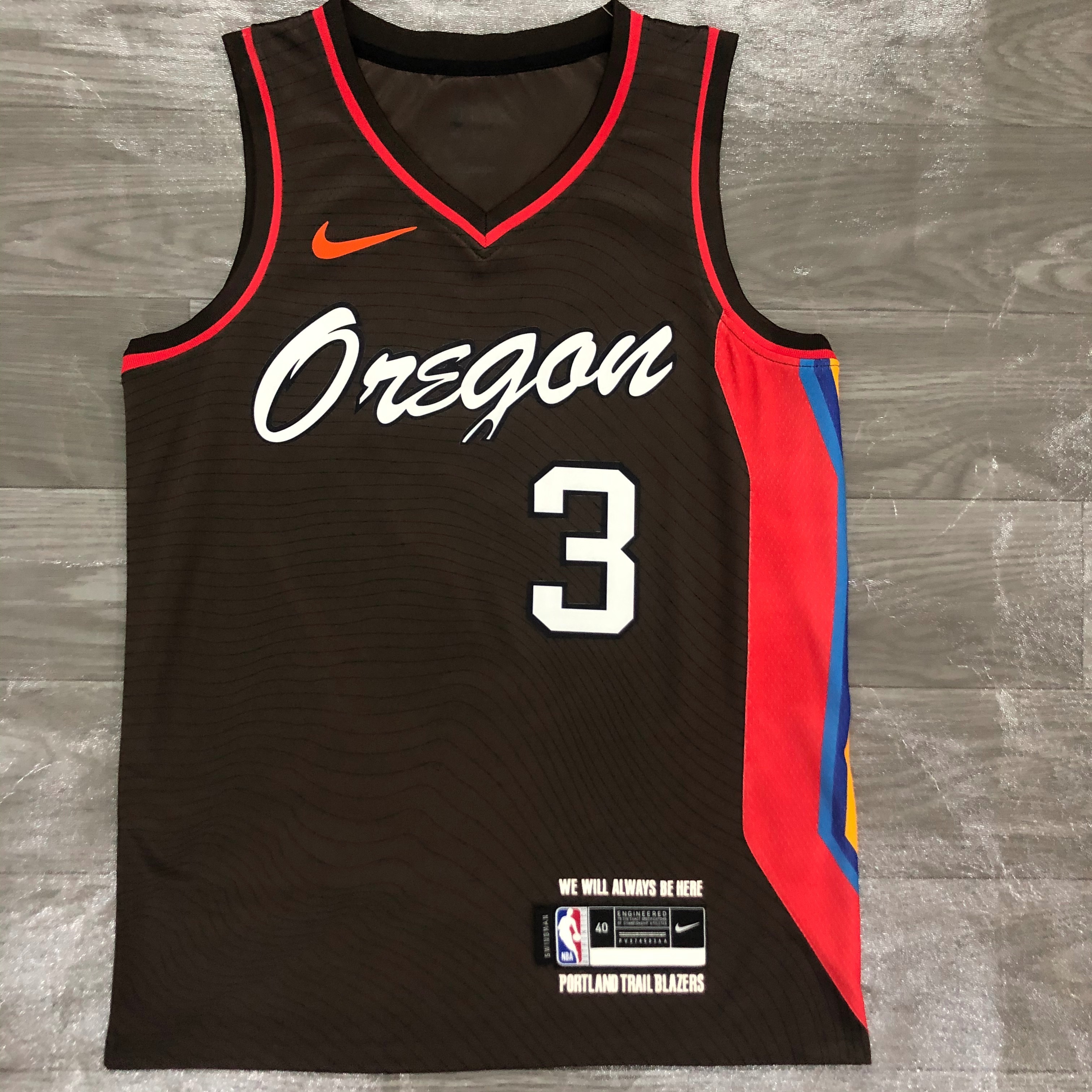 Season 21 Trail Blazers City Brown No. 3 McCollum