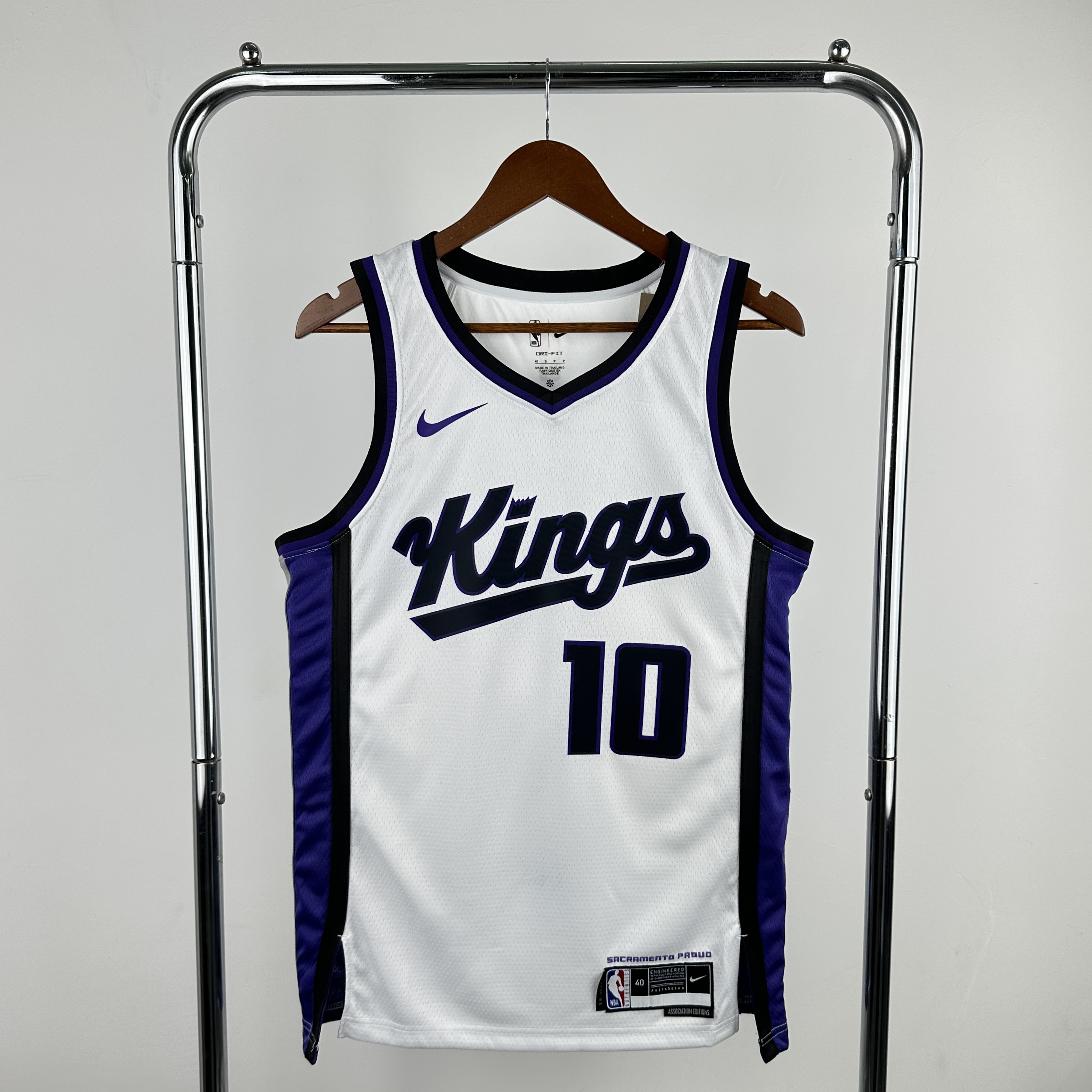 24 season Kings home white number 10 derozan