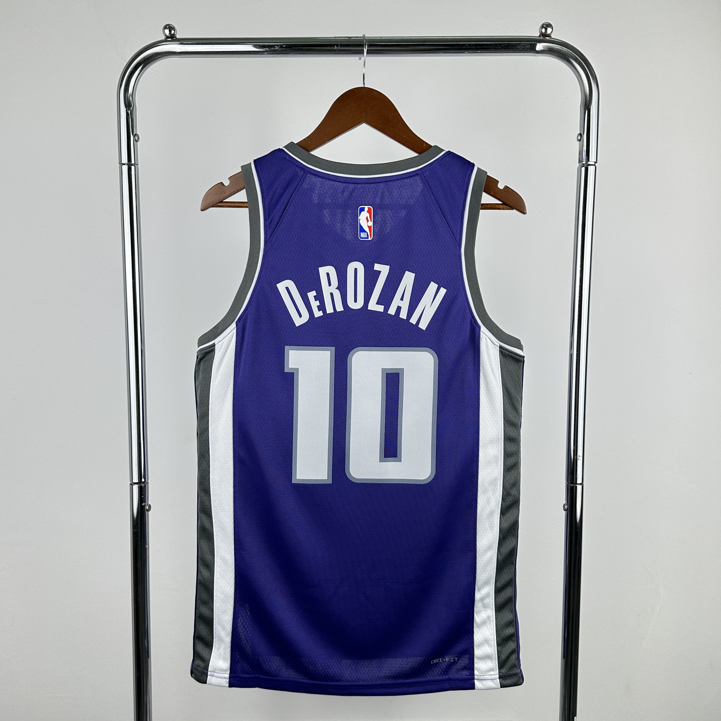 23 season Kings away purple No. 10 derozan