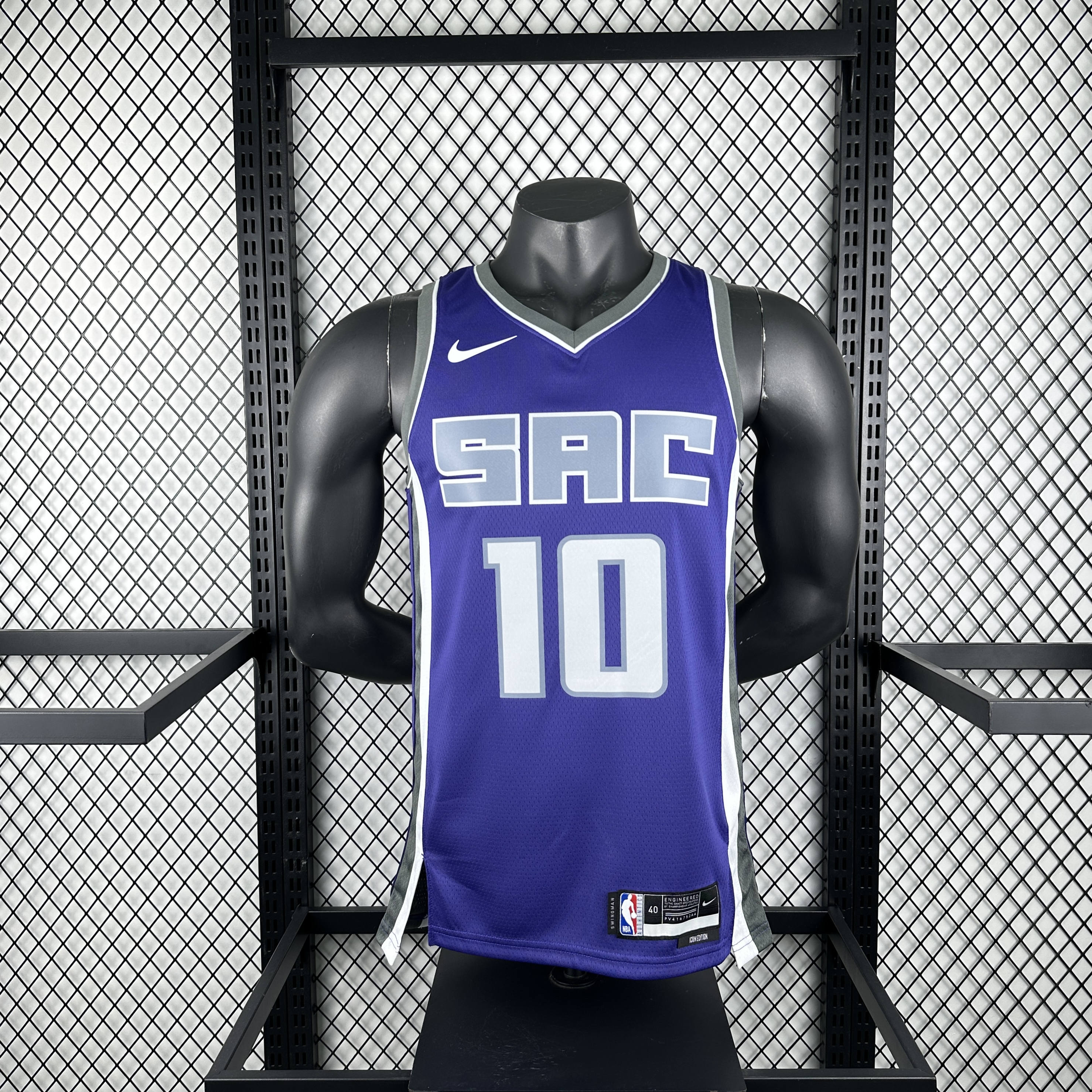 23 season Kings away purple No. 10 derozan