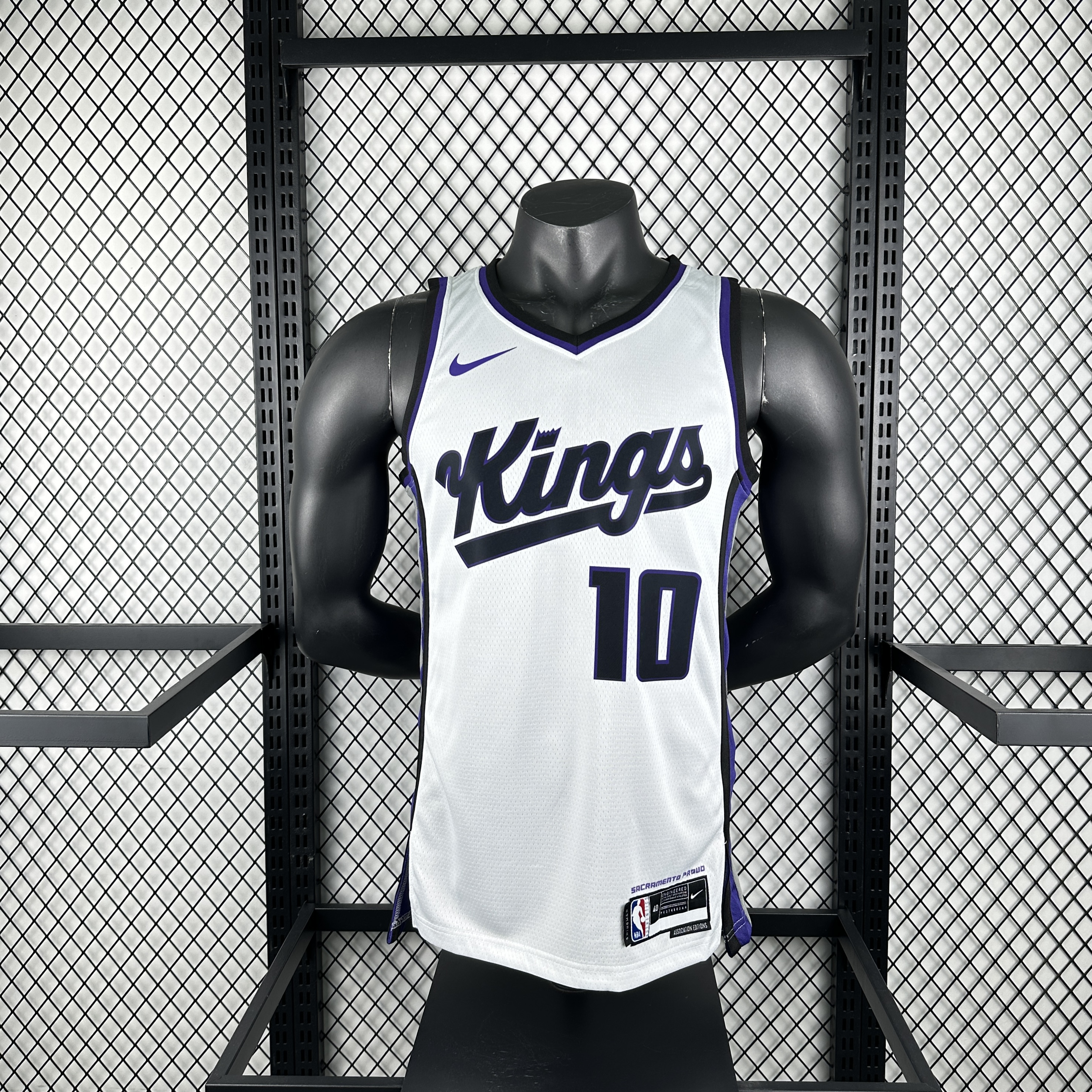 24 season Kings home white number 10 derozan