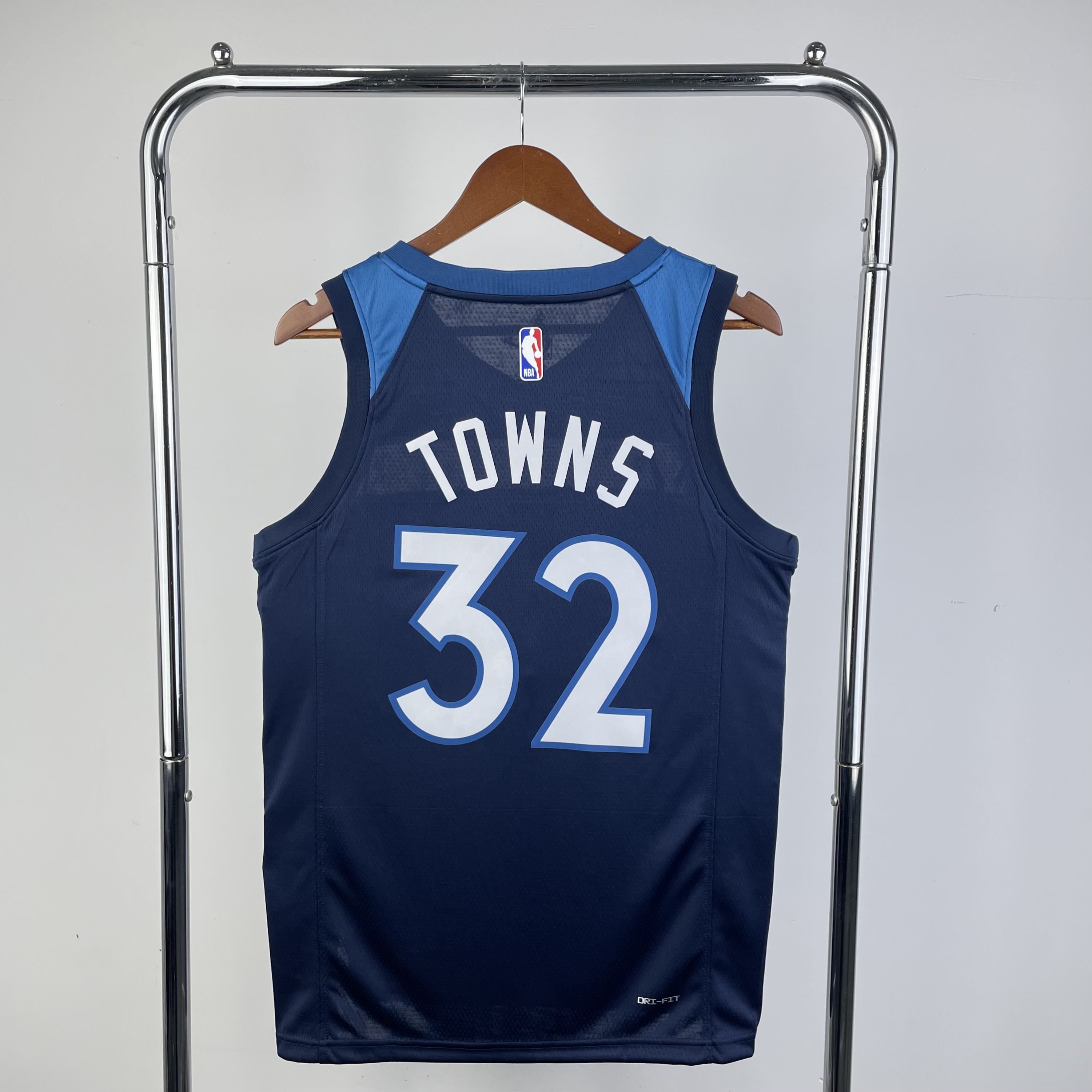 23 season Timberwolves away dark blue 32 Towns