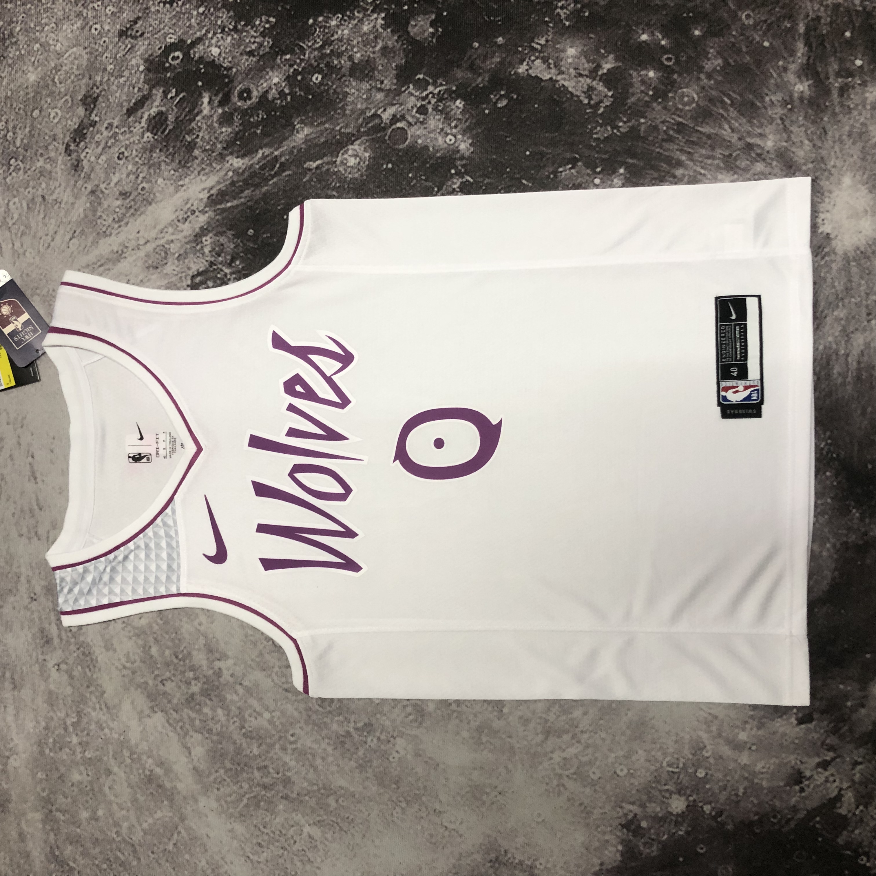 White and pink 0 Russell of the Timberwolves