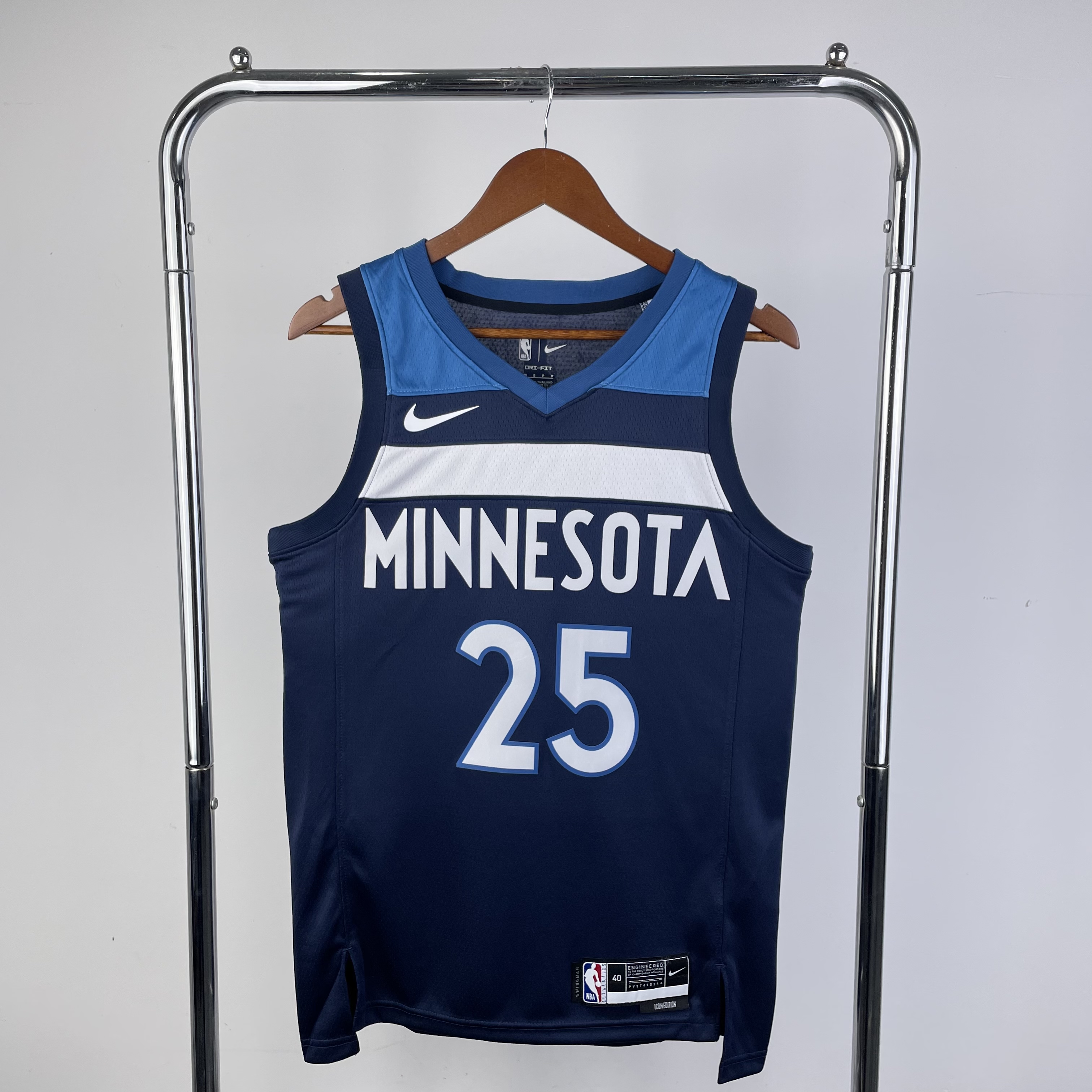 23 season Timberwolves away dark blue 25 Rose