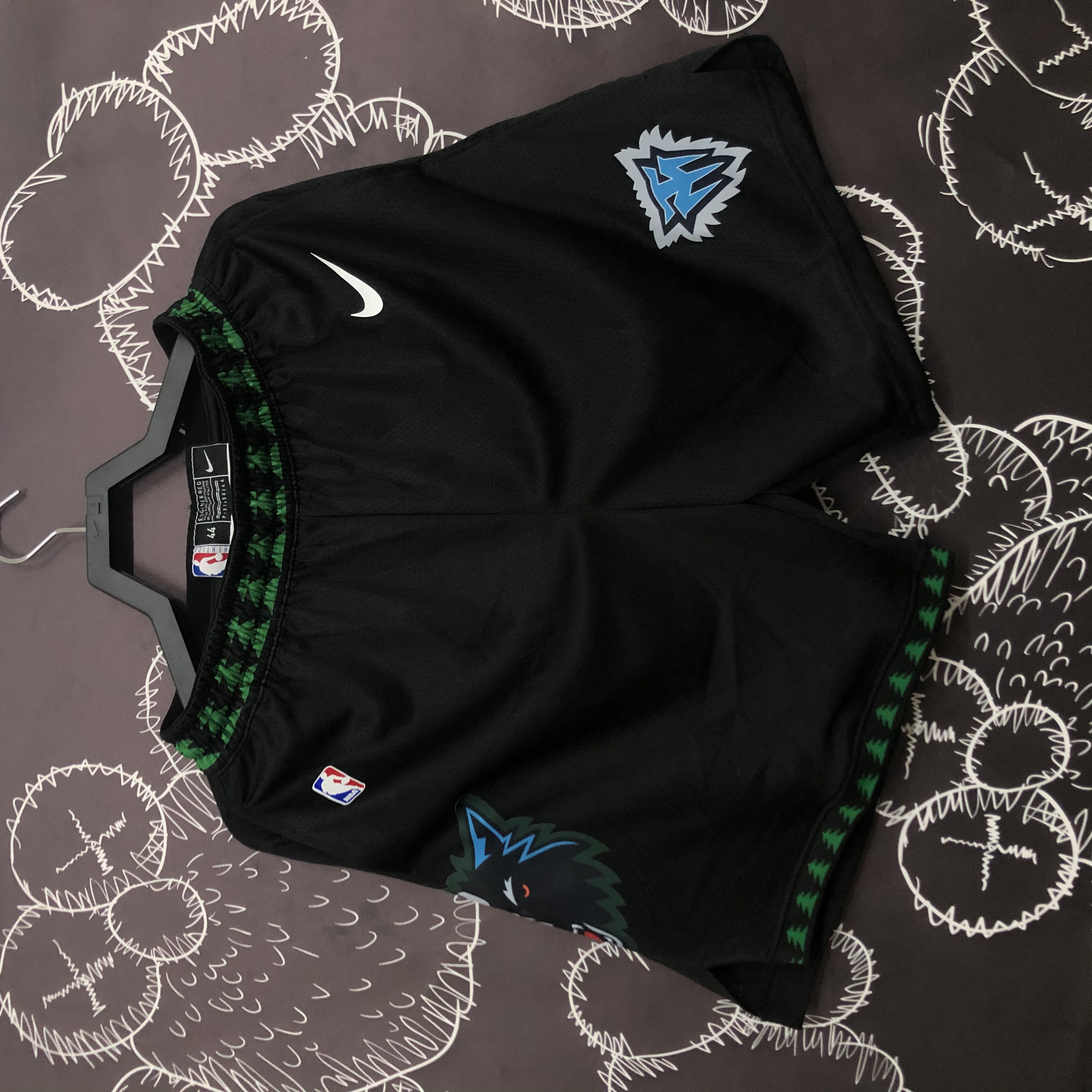 Timberwolves vintage black shorts