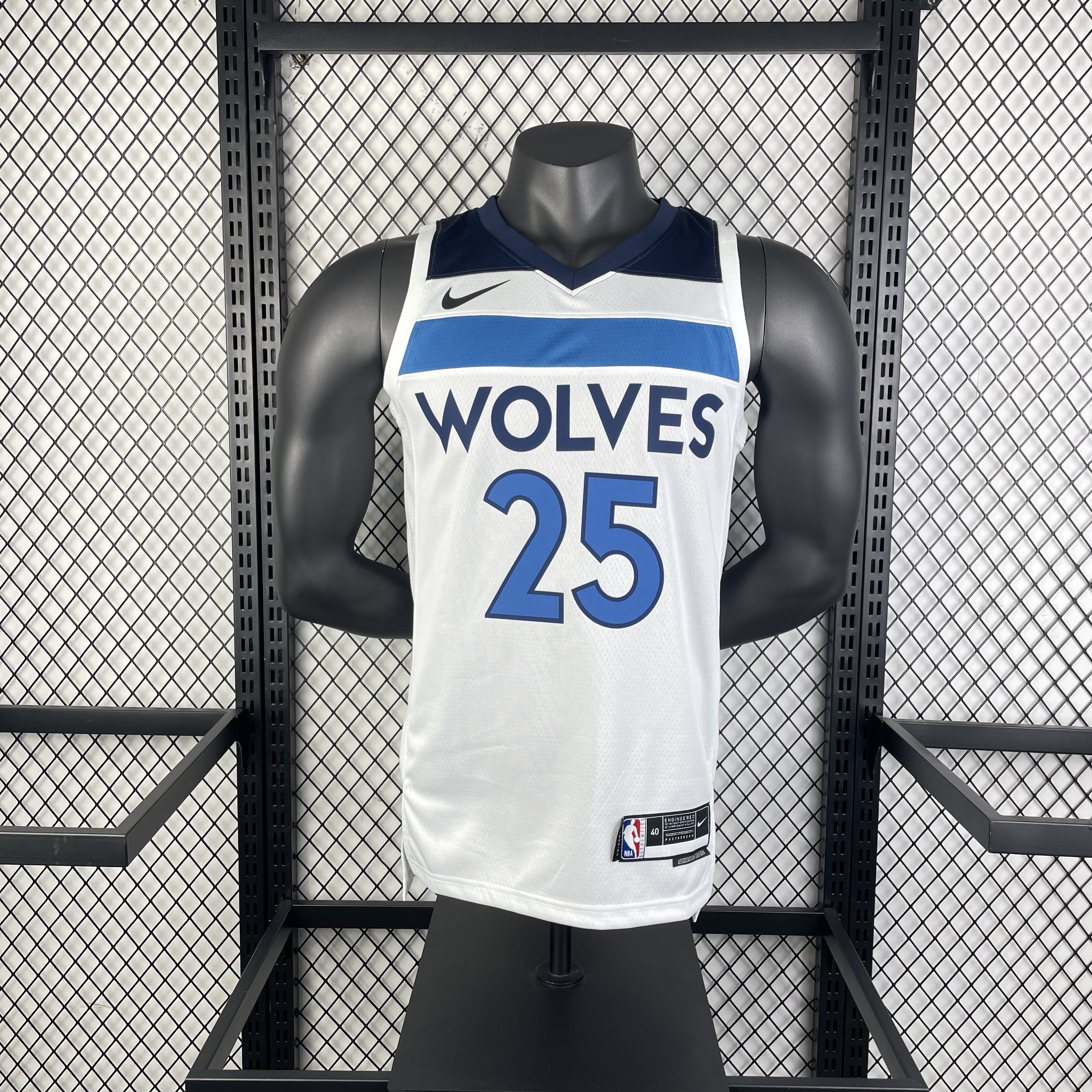 23 season Timberwolves home white 25 Rose