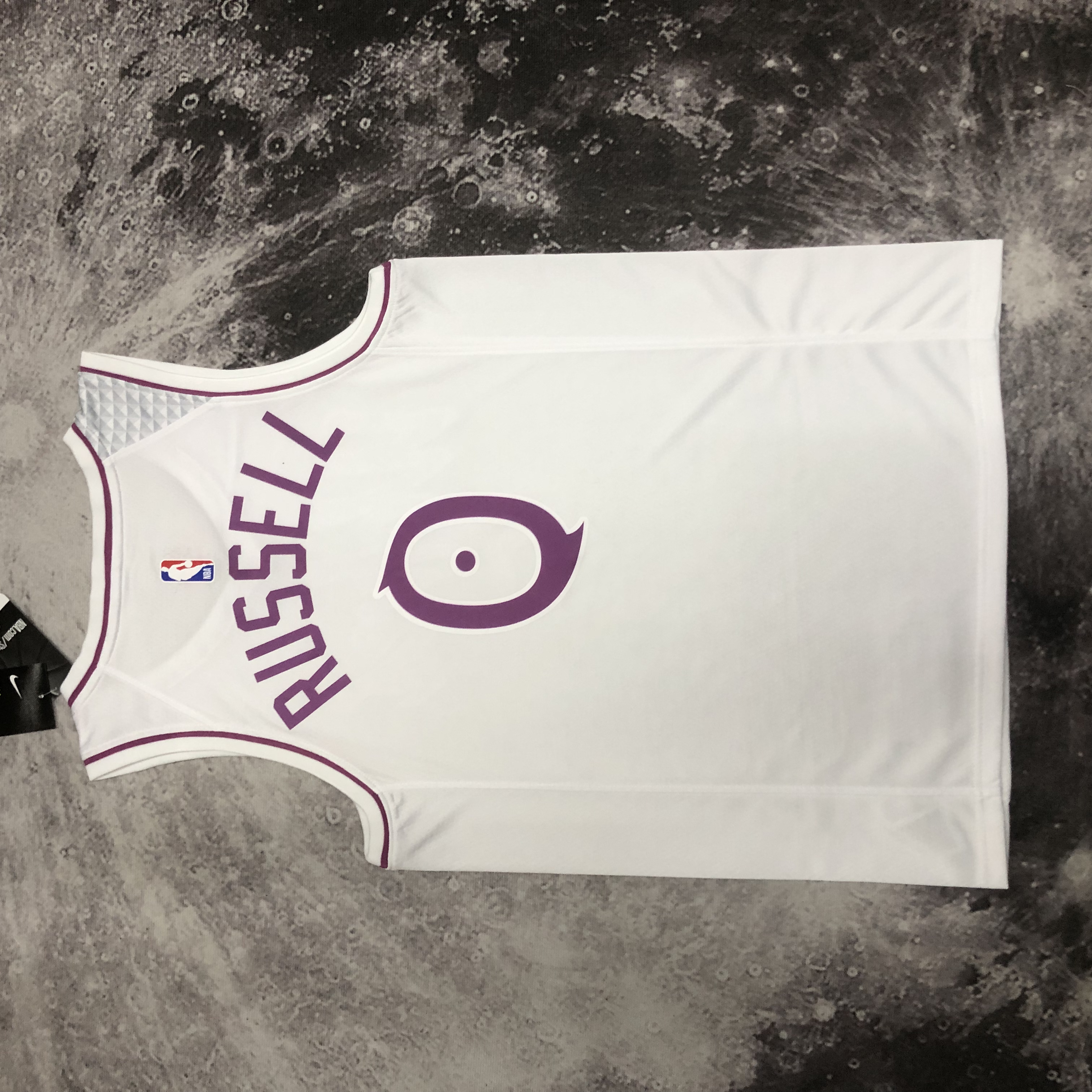 White and pink 0 Russell of the Timberwolves