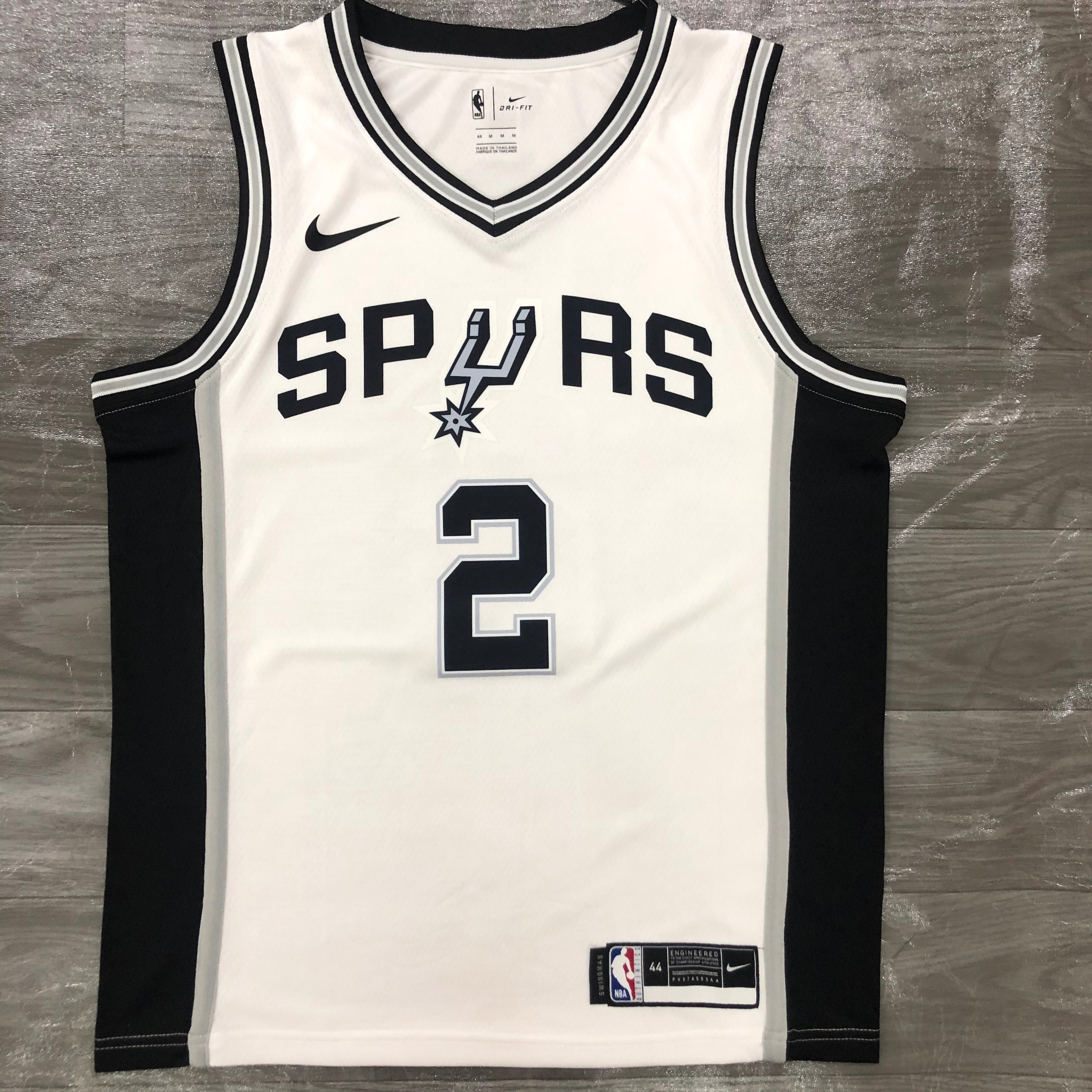 Spurs white No. 2  Leonard