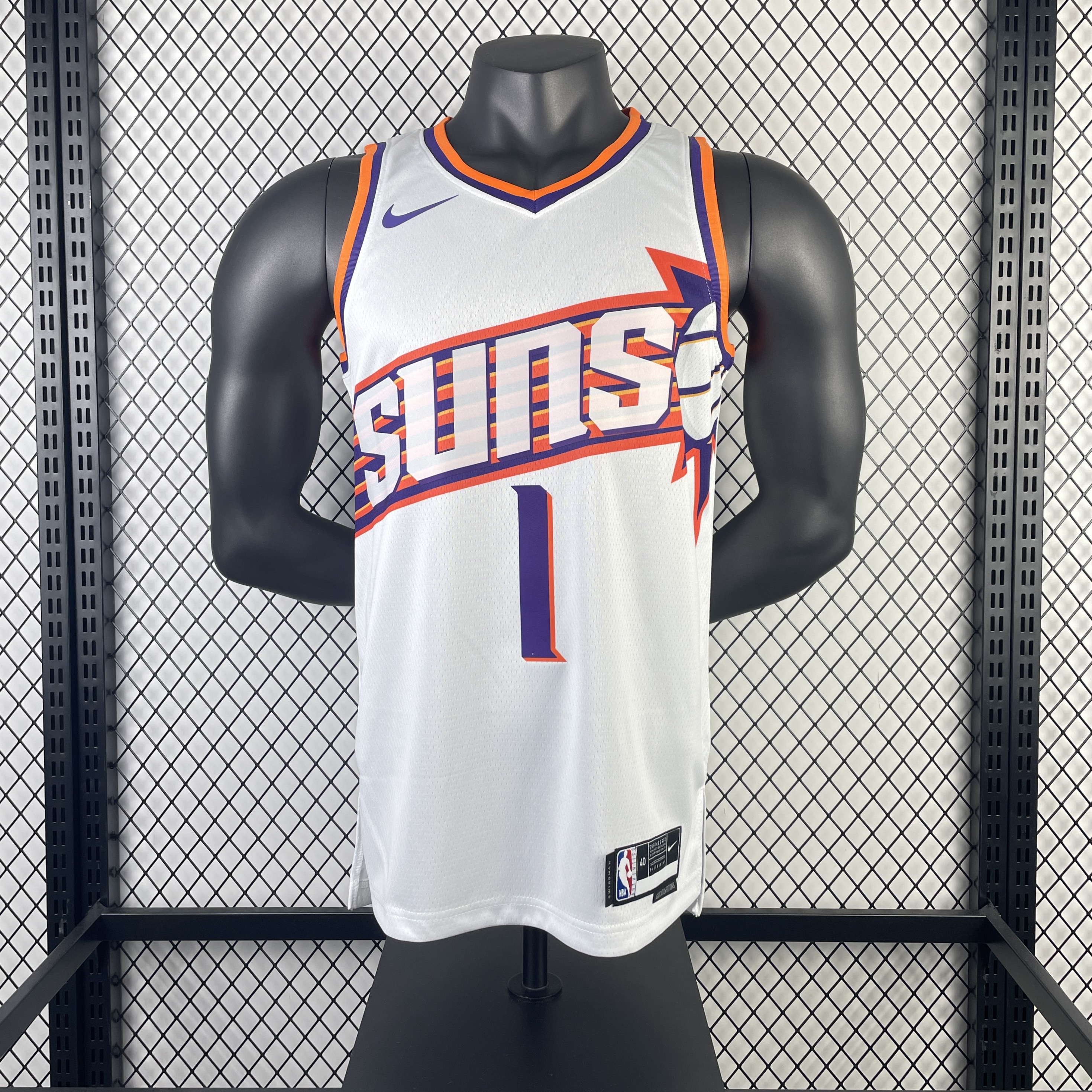 24 SUNS home white No. 1 Booker