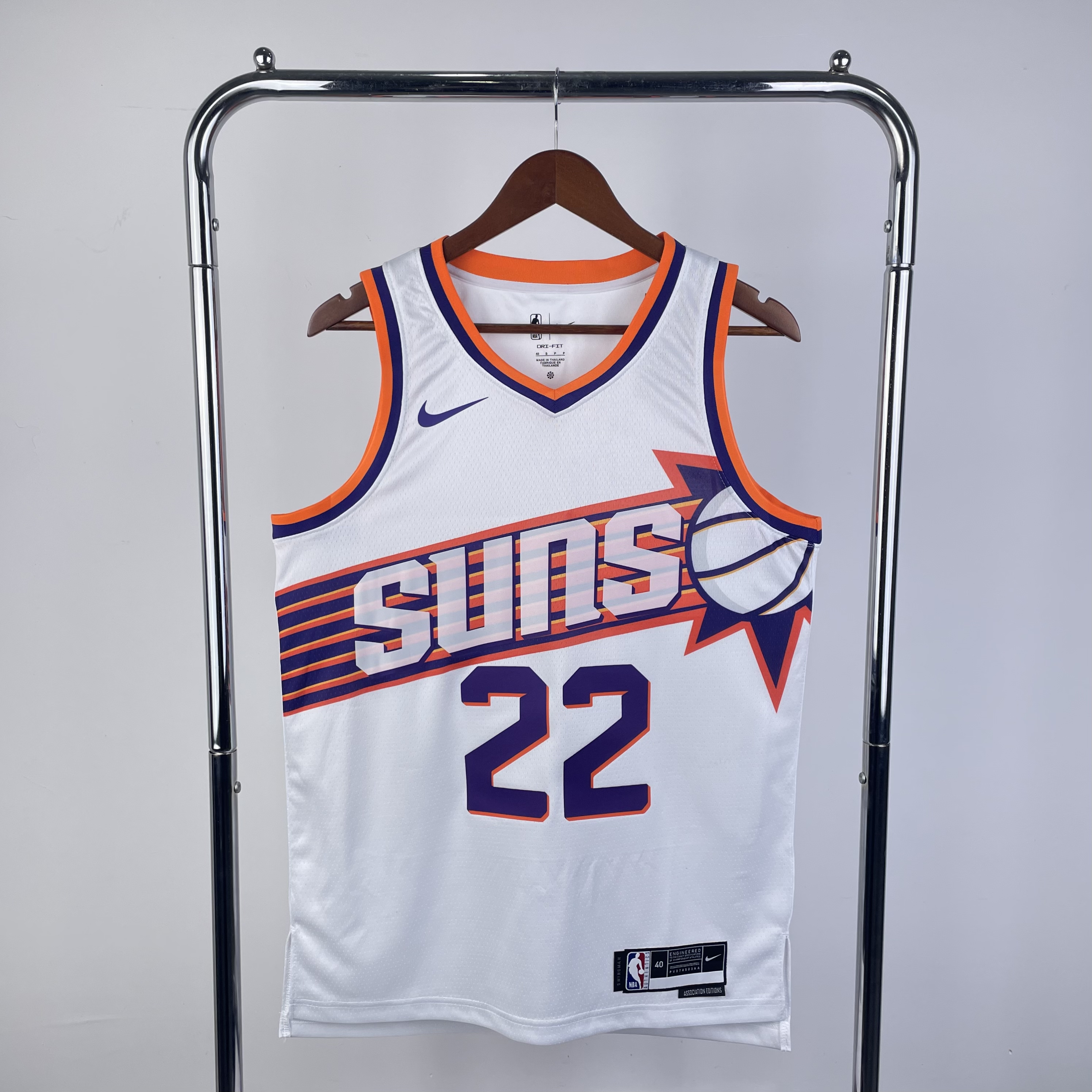 24 SUNS home white No. 22 Ayton