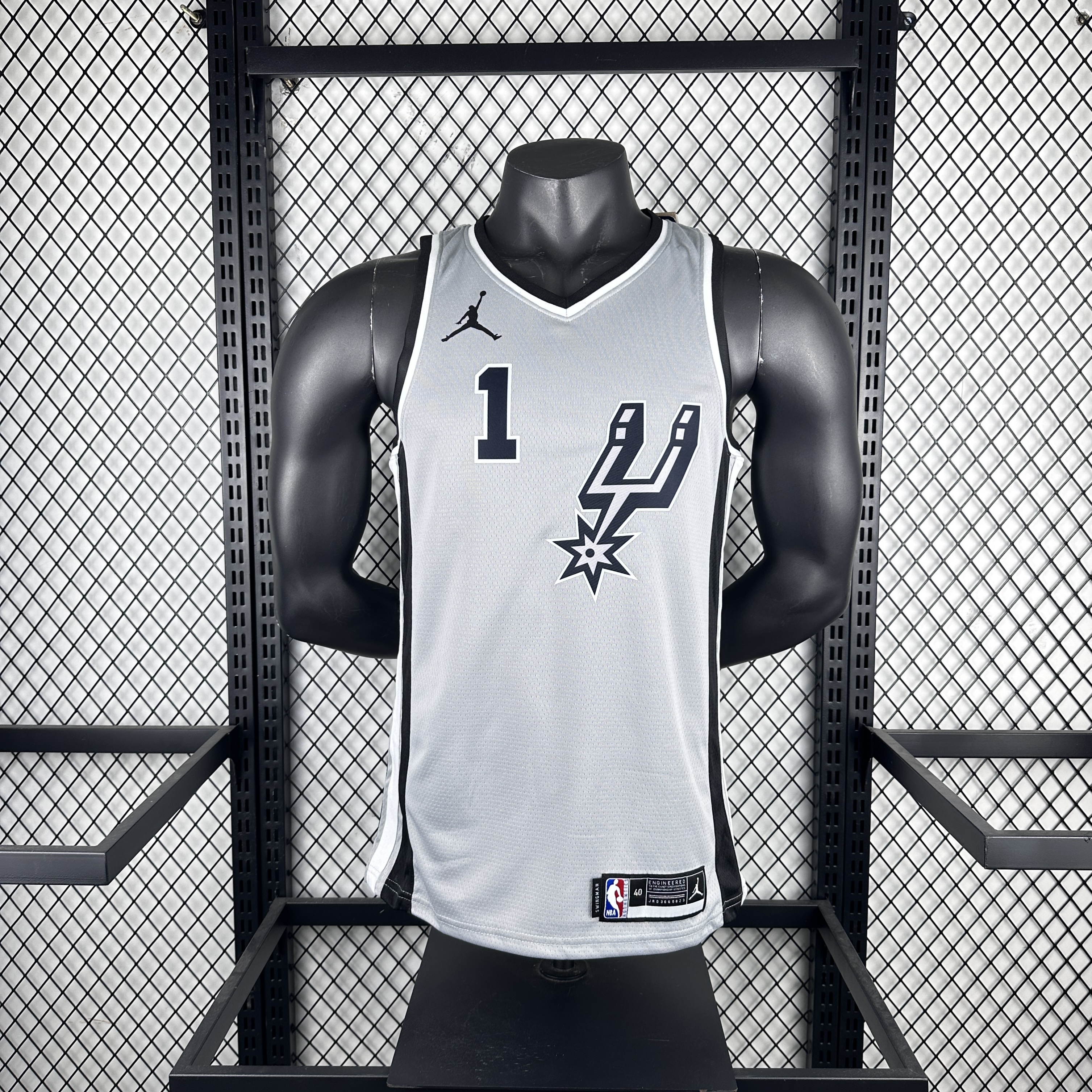 21 season Spurs Grey Flyers limited number 1 Wembanyama