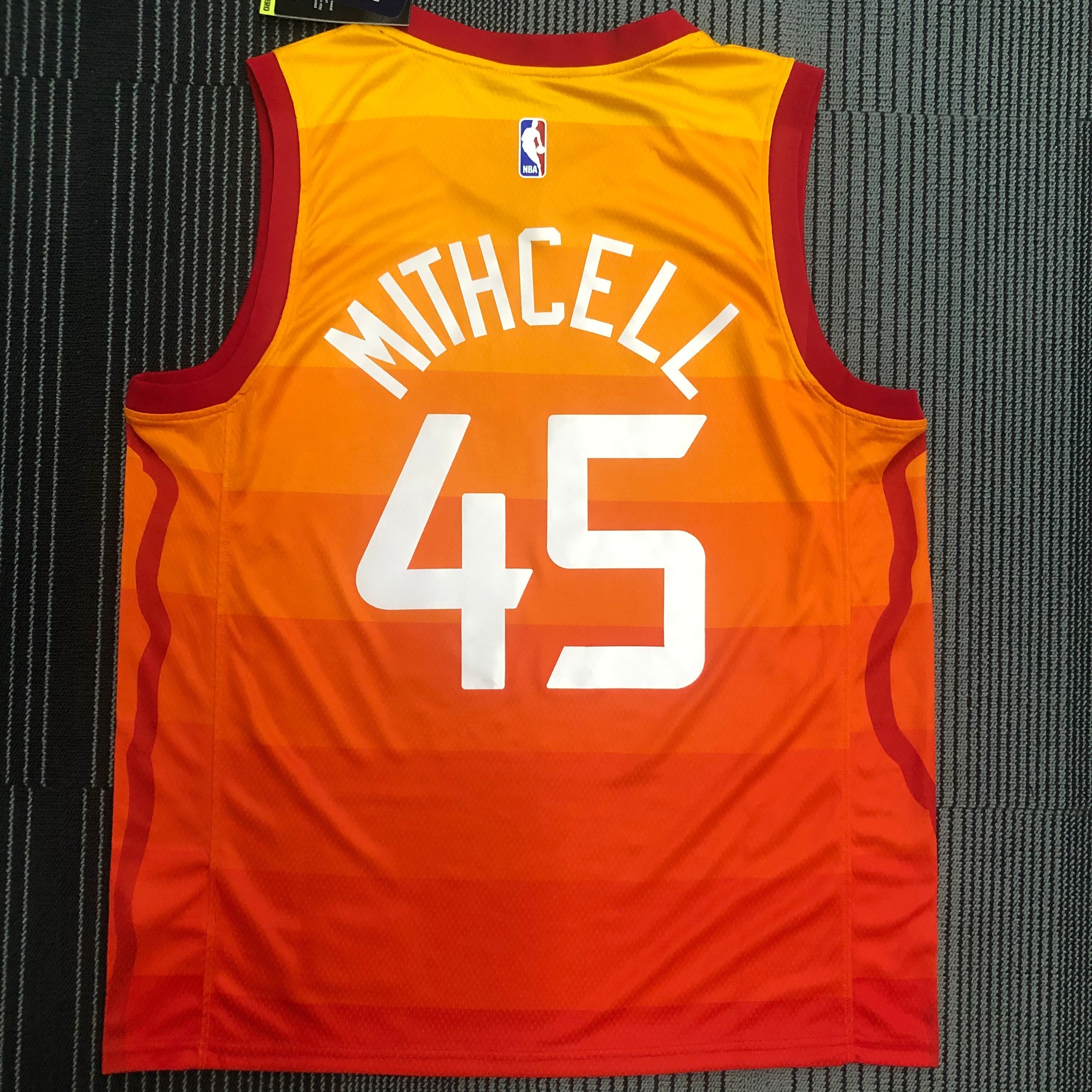 19 season Jazz Rainbow gradient No. 45 Mitchell