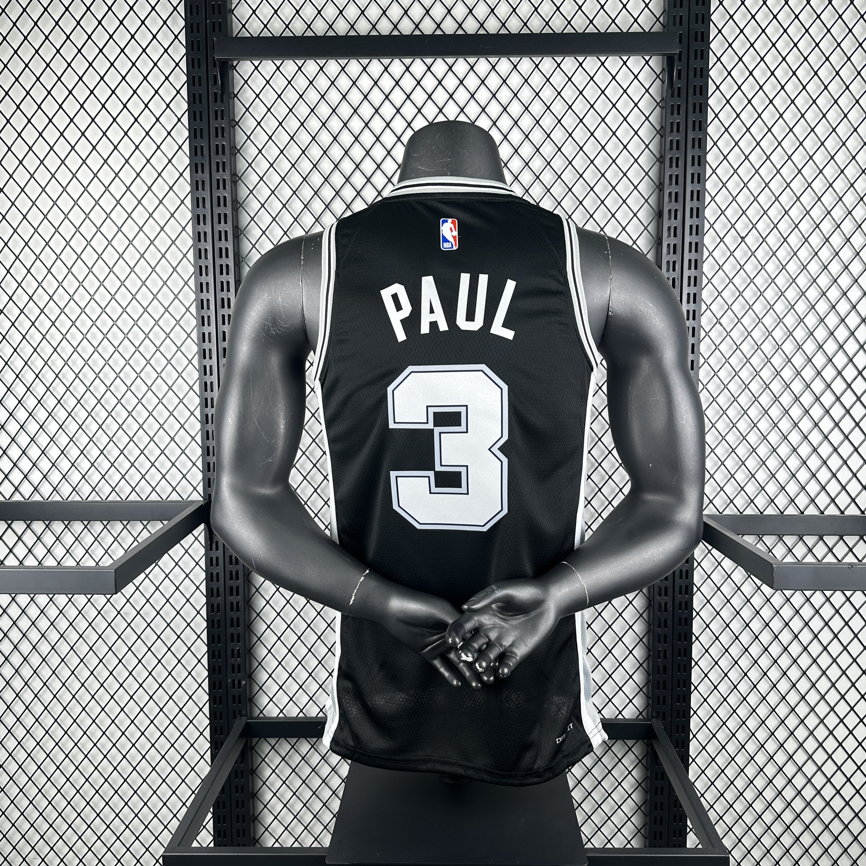 '23 Spurs black No. 3 Paul