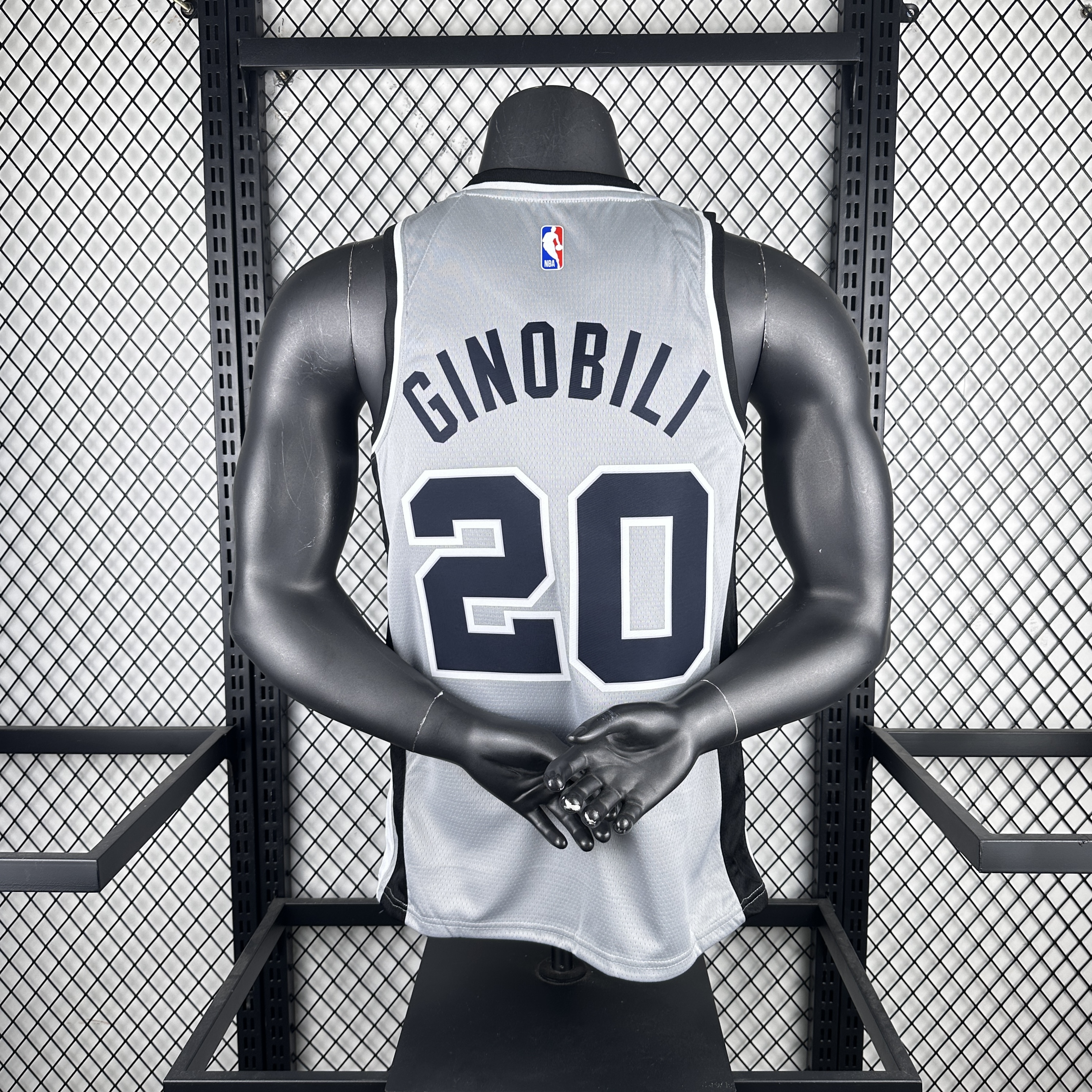 21 Spurs Grey Flyer limited number 20 Ginobili