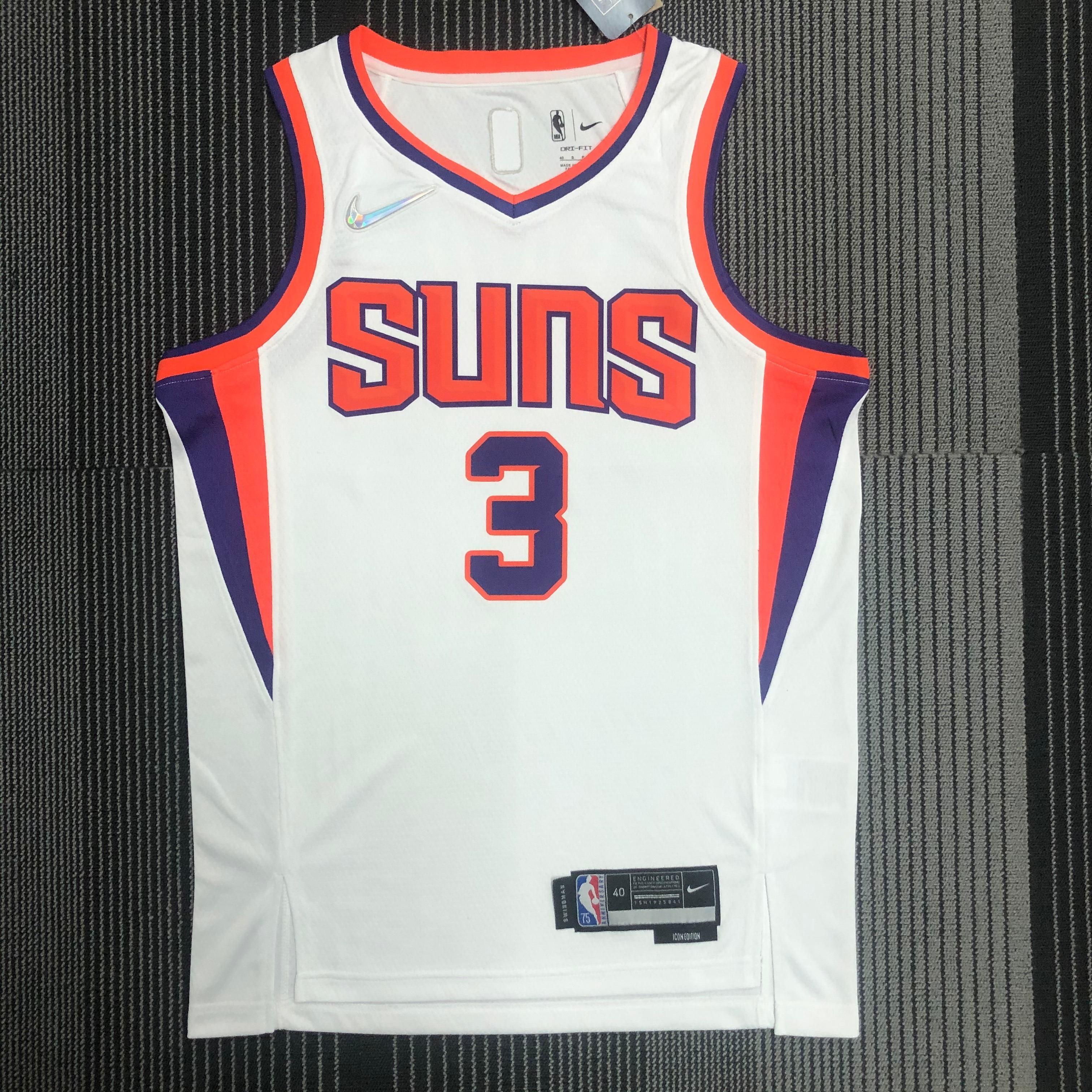 75th anniversary SUNS white No. 3 Paul